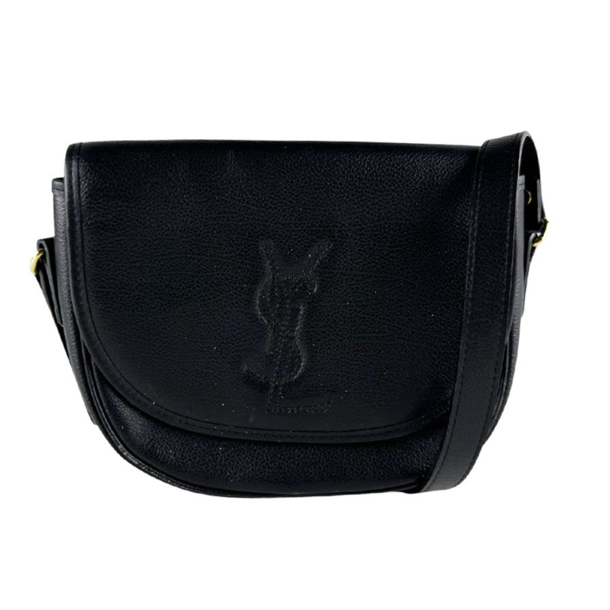 Yves Saint Laurent Black Leather Shoulder Bag (Pre-Owned)