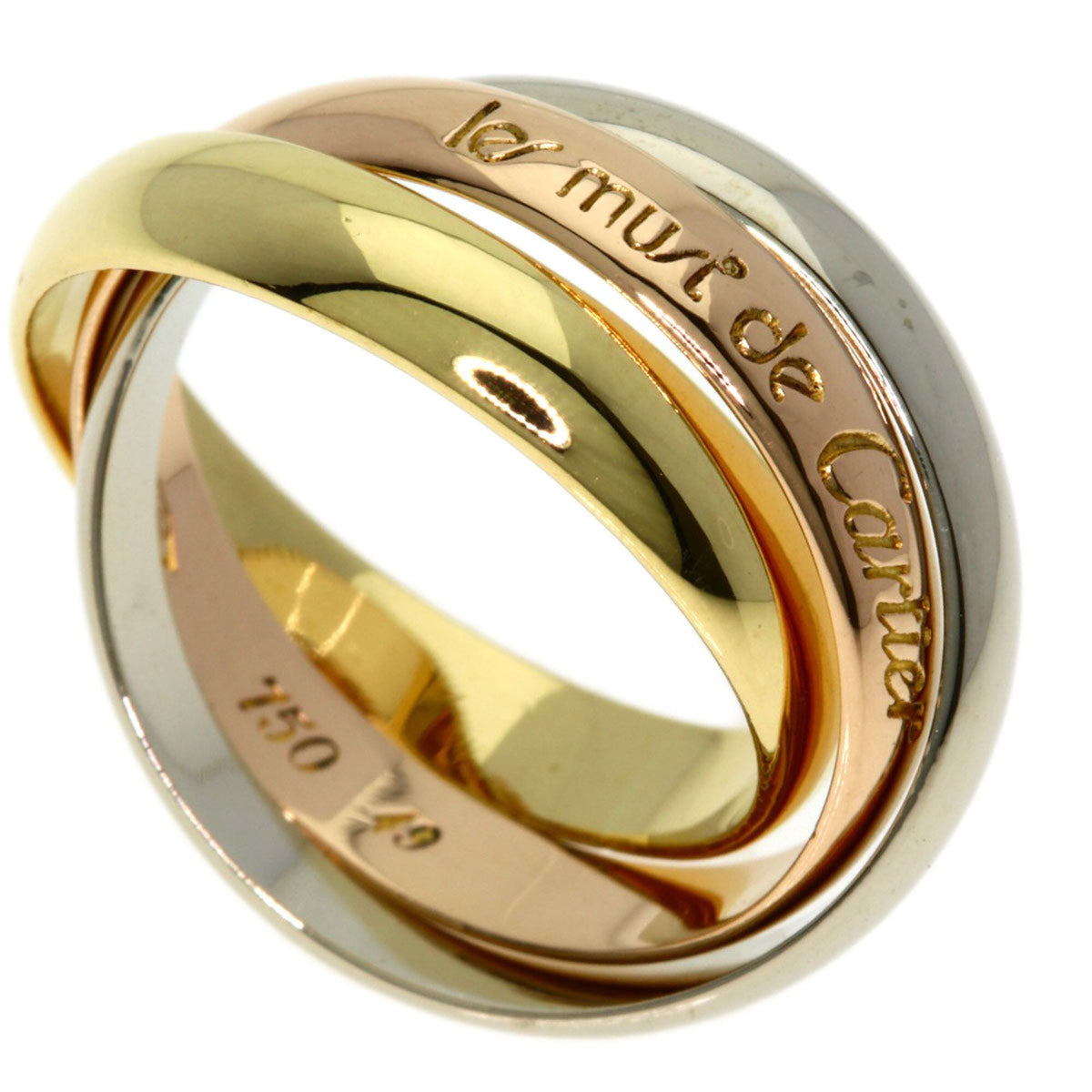 Cartier Trinity Yellow Gold (18K) Pink Gold (18K) White Gold (18K) Band Ring (Pre-Owned)