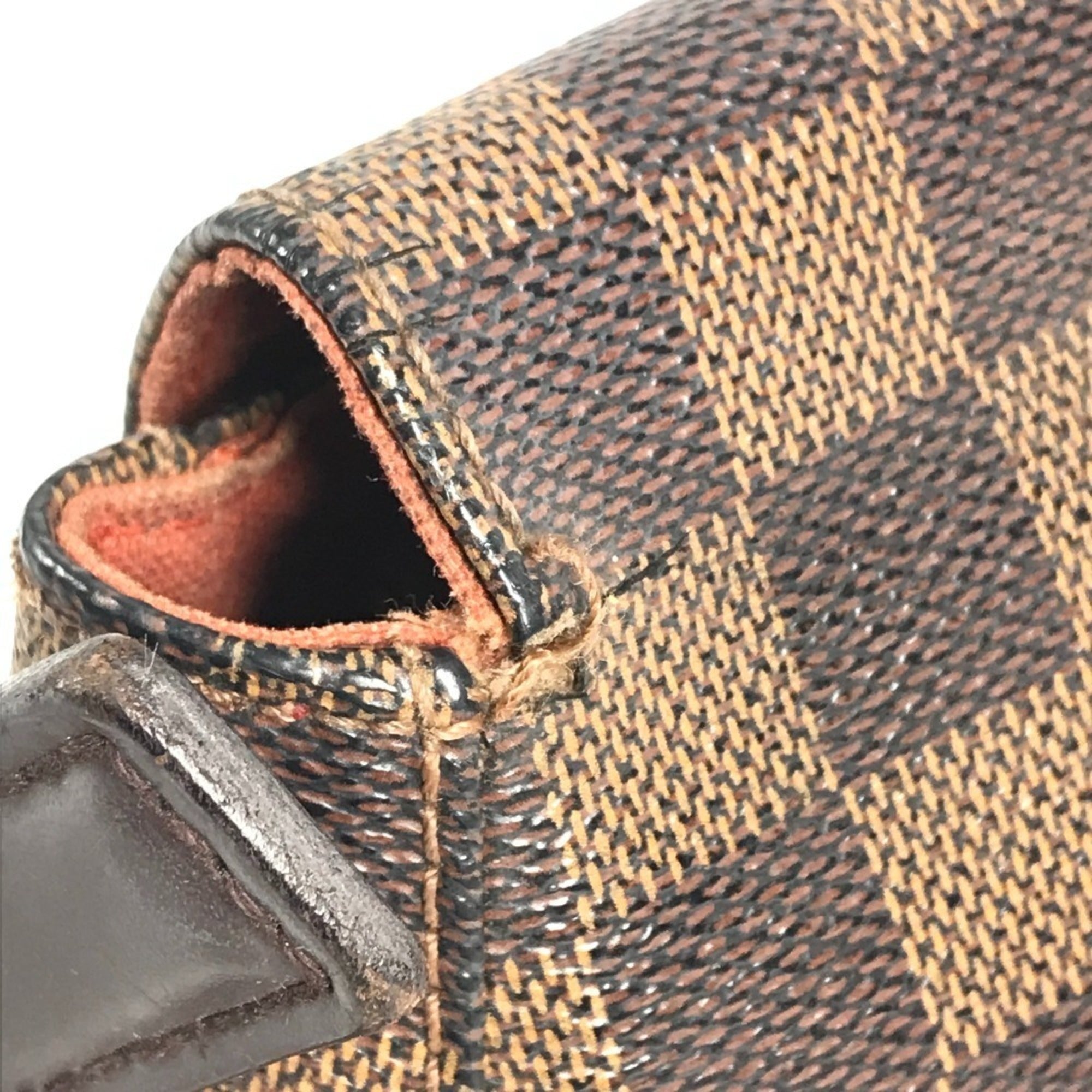 Louis Vuitton Brown Ebene Damier Canvas Handbag Shoulder Bag Tote Bag (Pre-Owned)