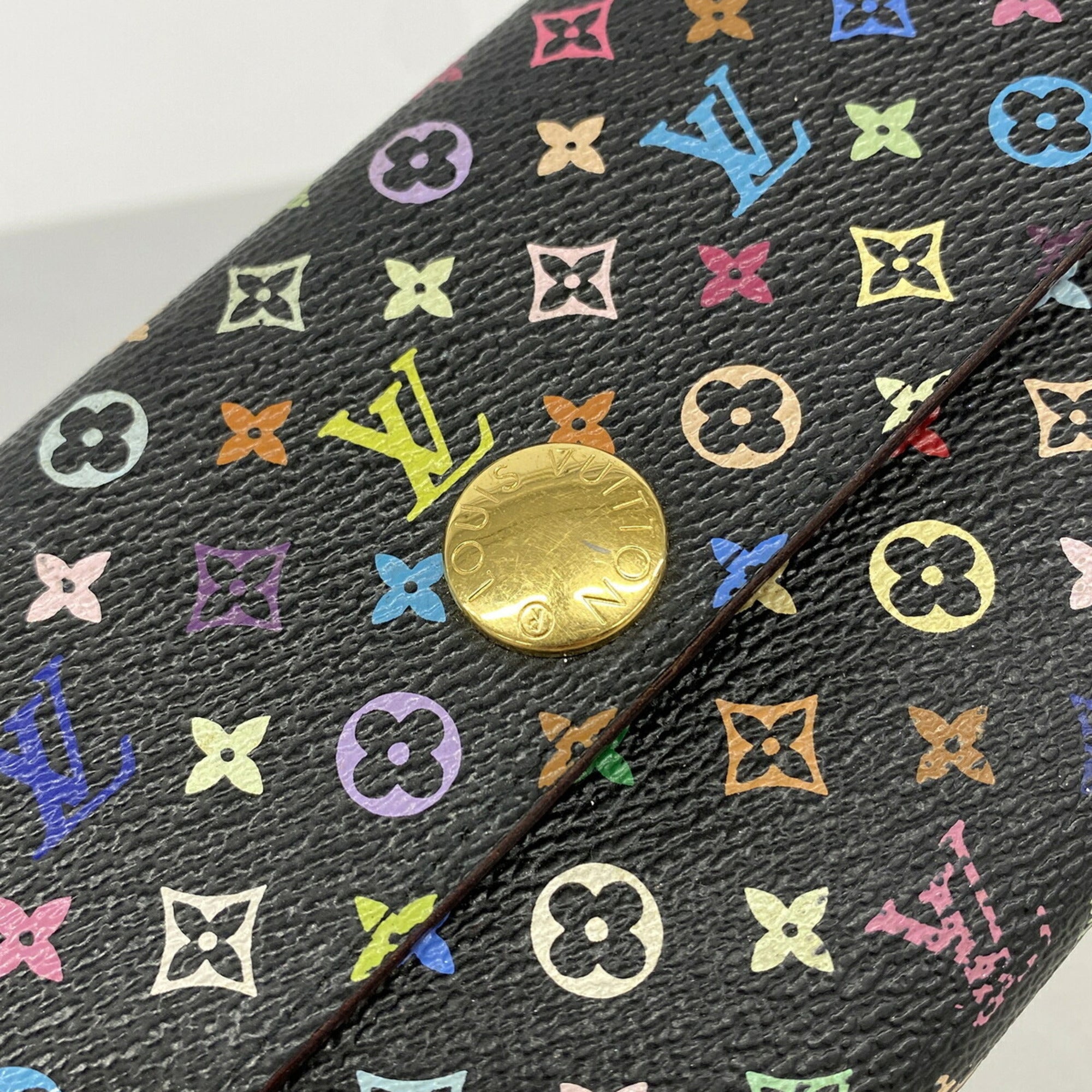 Louis Vuitton Grenade Noir Long Wallet (Bi-Fold) (Pre-Owned)
