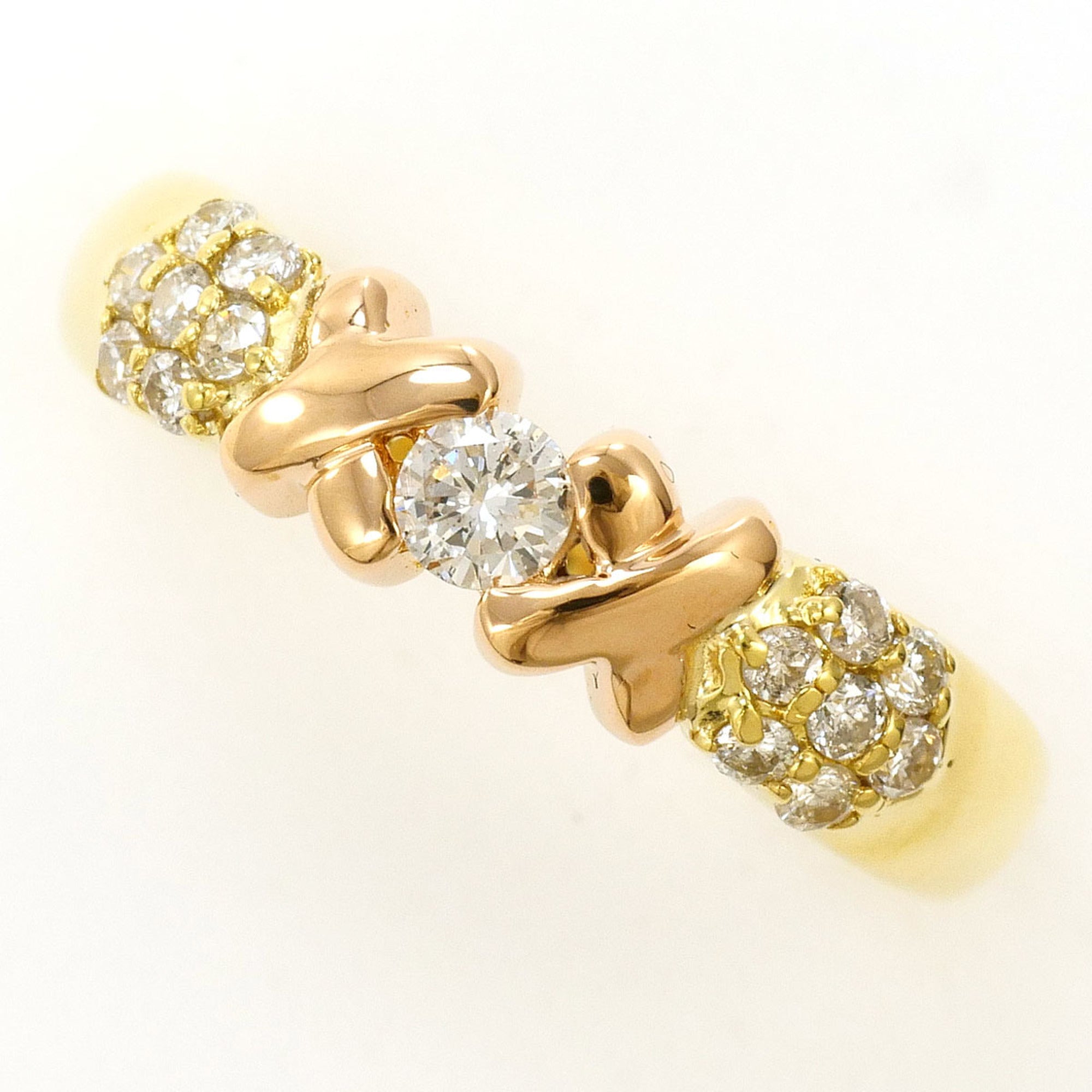 Unbranded Pink Gold Yellow Gold Yellow Gold (18K) Pink Gold (18K) Band Ring (Pre-Owned)