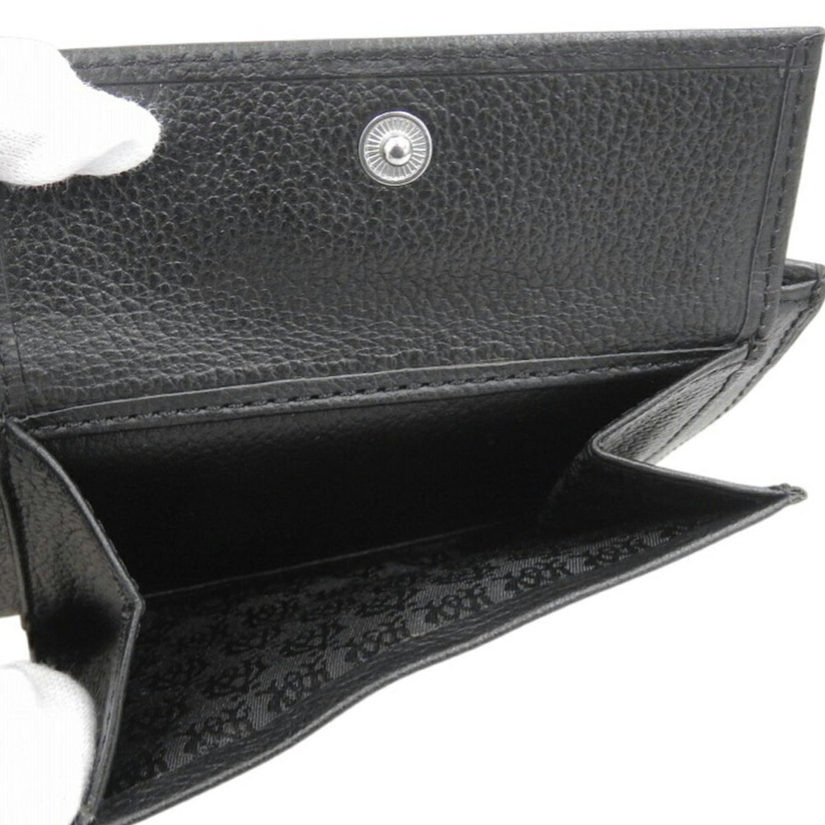 Dunhill Black Pvc Leather Wallet (Bi-Fold) (Pre-Owned)