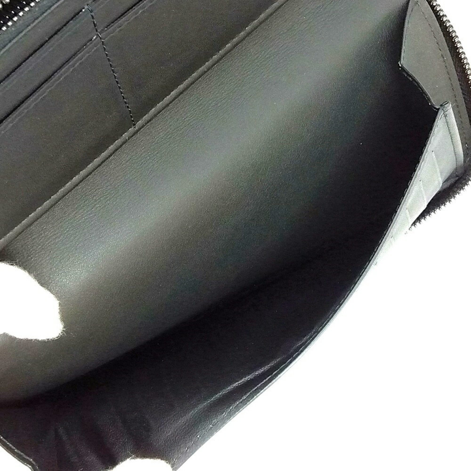 Louis Vuitton Black Noir Leather Coin Purse/Coin Case (Pre-Owned)