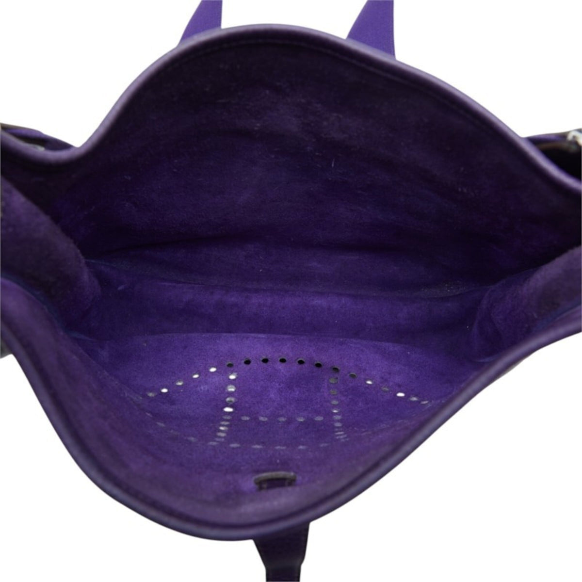 Hermes Purple Taurillon Clemence Leather Shoulder Bag (Pre-Owned)