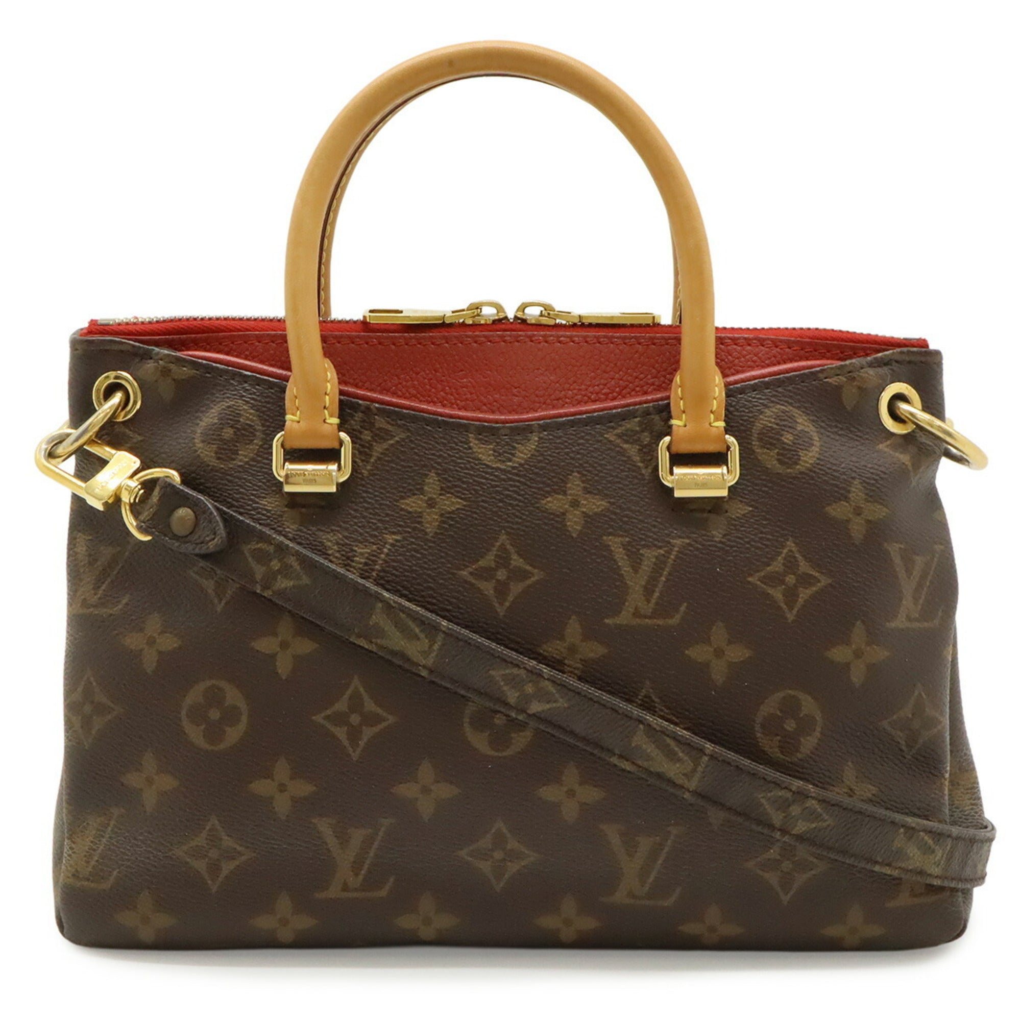Louis Vuitton Cerise Monogram Canvas Pvc Coated Canvas Leather Handbag Shoulder Bag (Pre-Owned)