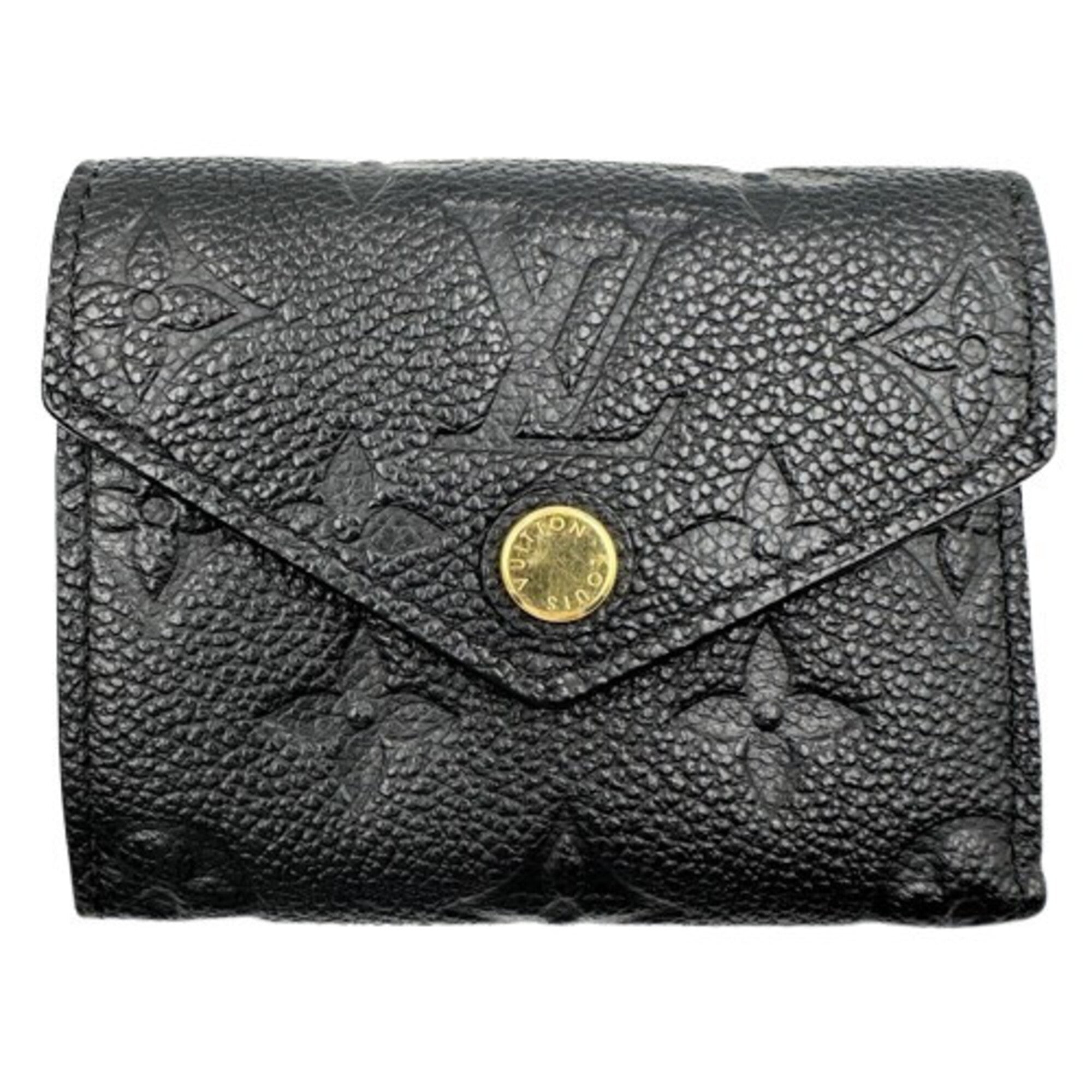 Louis Vuitton Monogram Empreinte Noir Monogram Empreinte Wallet (Tri-Fold) (Pre-Owned)