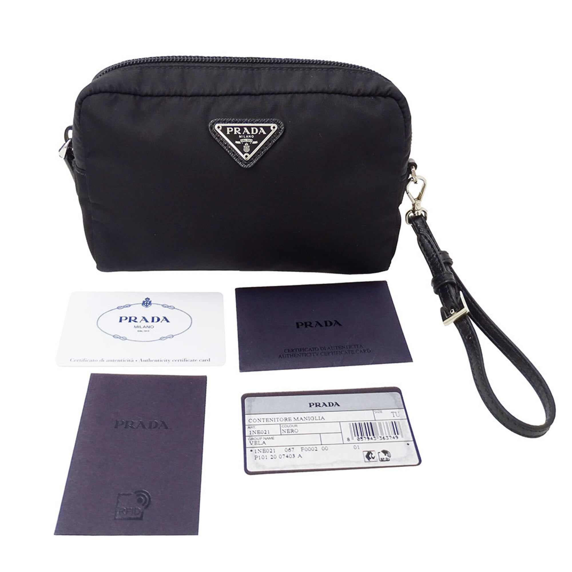 Prada Black Nylon Handbag Pouch (Pre-Owned)