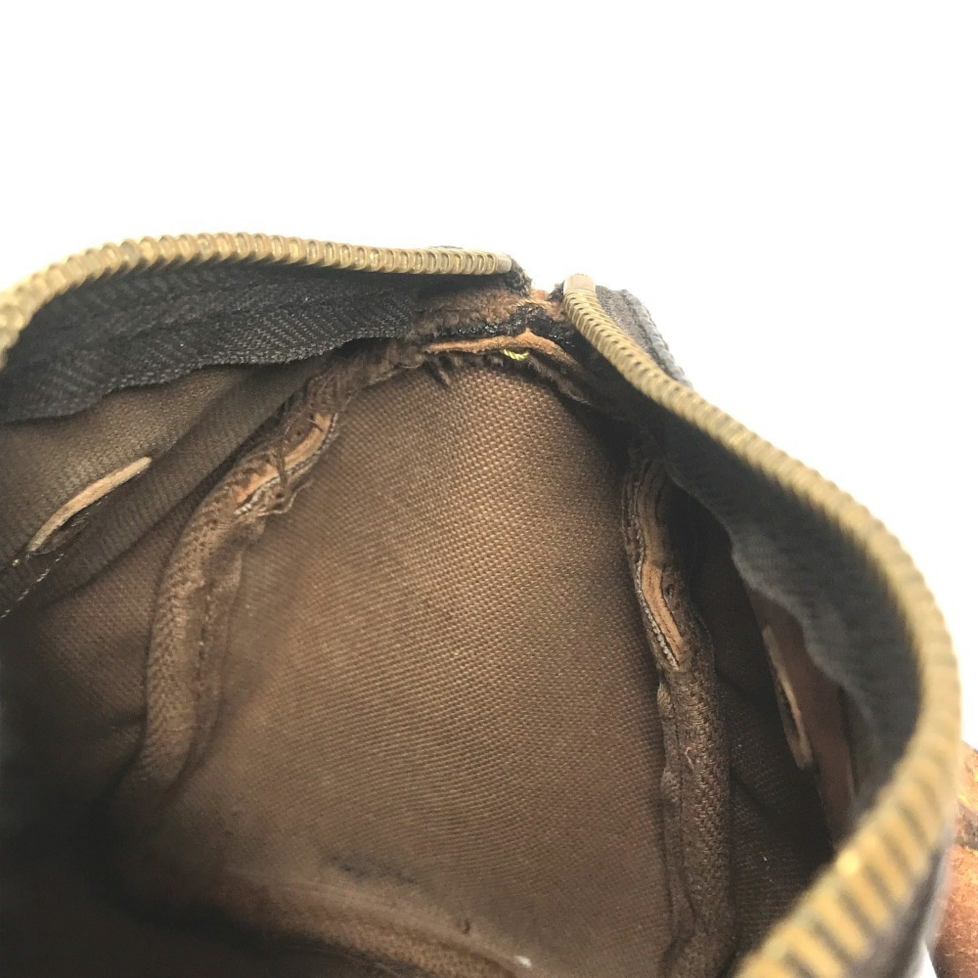 Louis Vuitton Brown Galle Monogram Canvas Handbag Pouch (Pre-Owned)