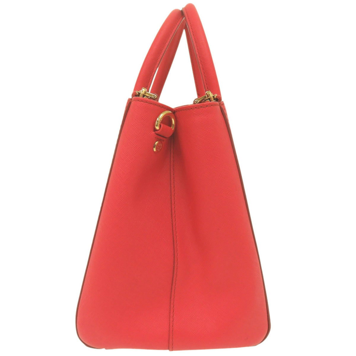 Mcm Red Color Leather Handbag (Pre-Owned)