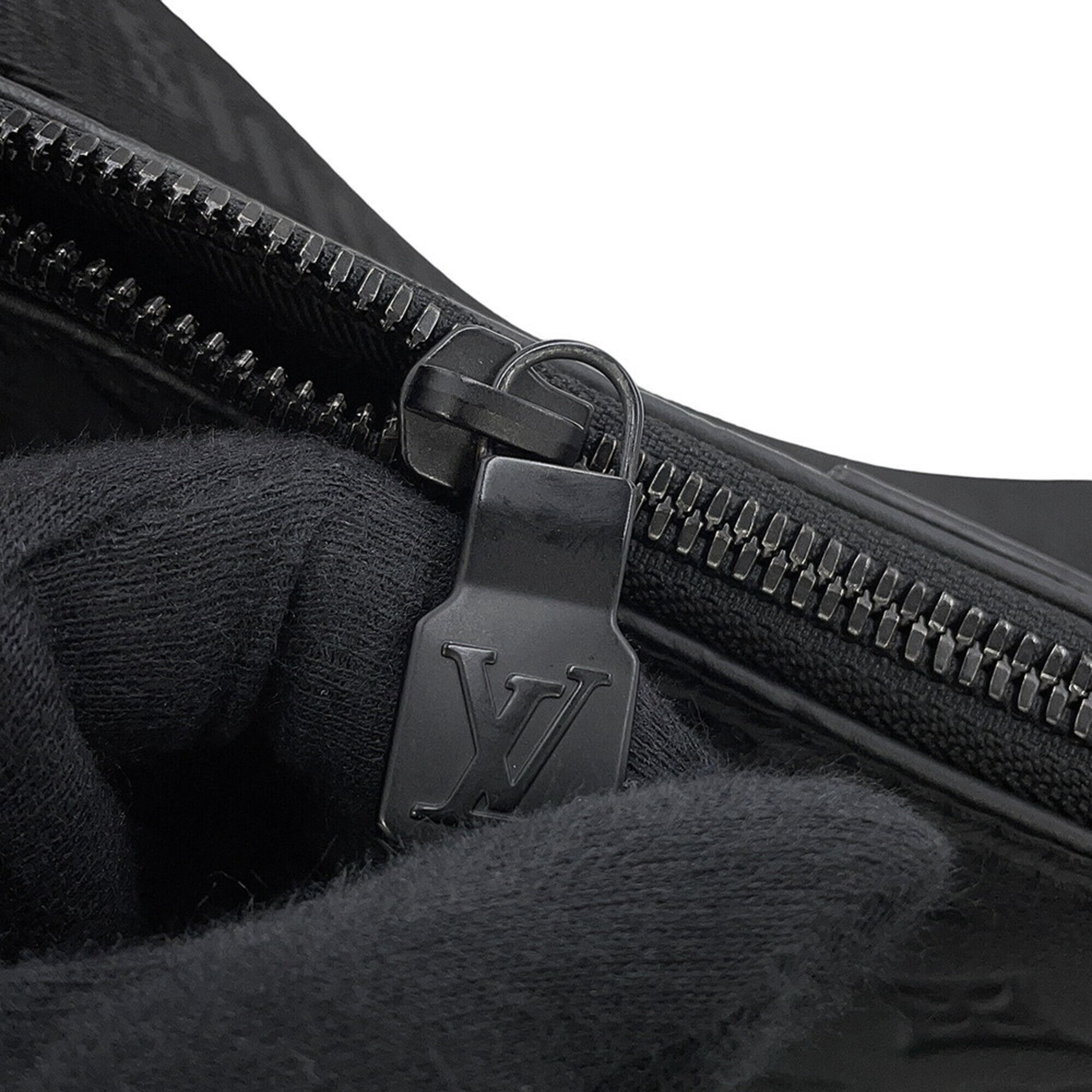 Louis Vuitton Monogram Shadow Black Noir Monogram Shadow Shoulder Bag (Pre-Owned)