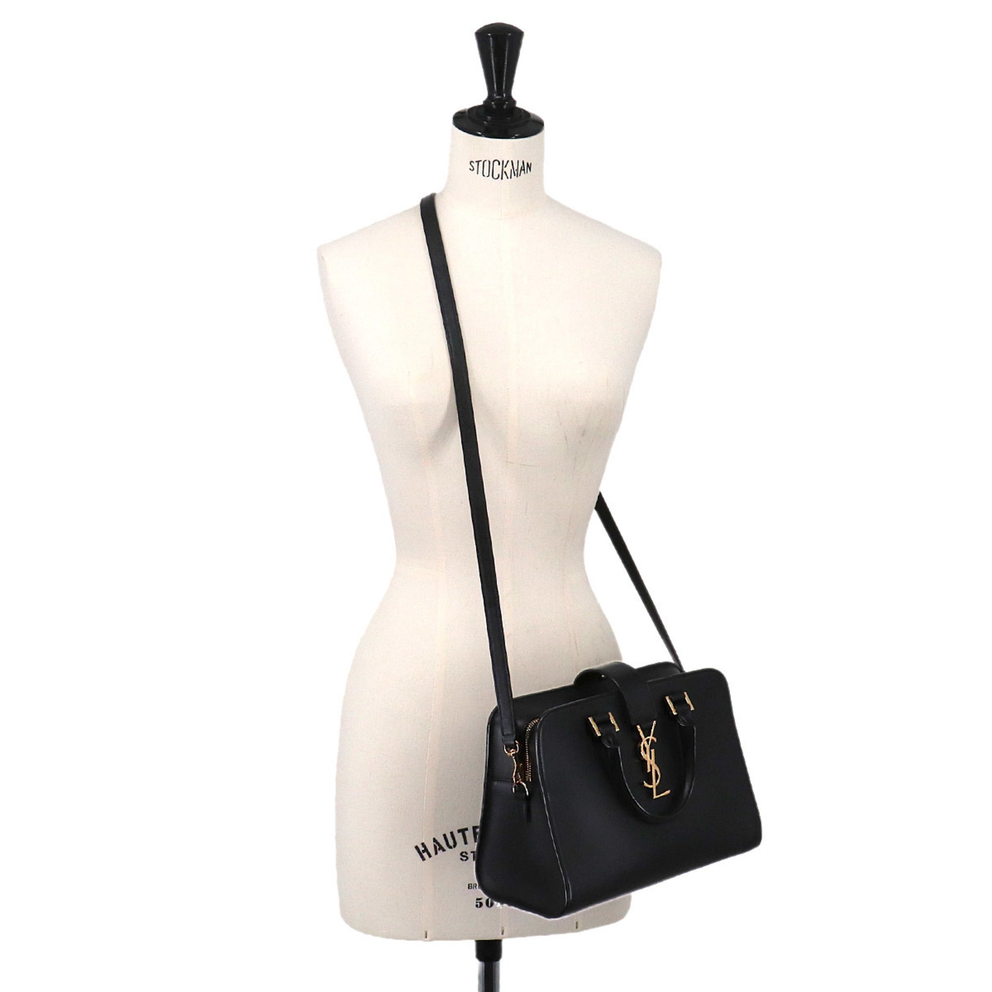 Saint Laurent Black Leather Handbag (Pre-Owned)