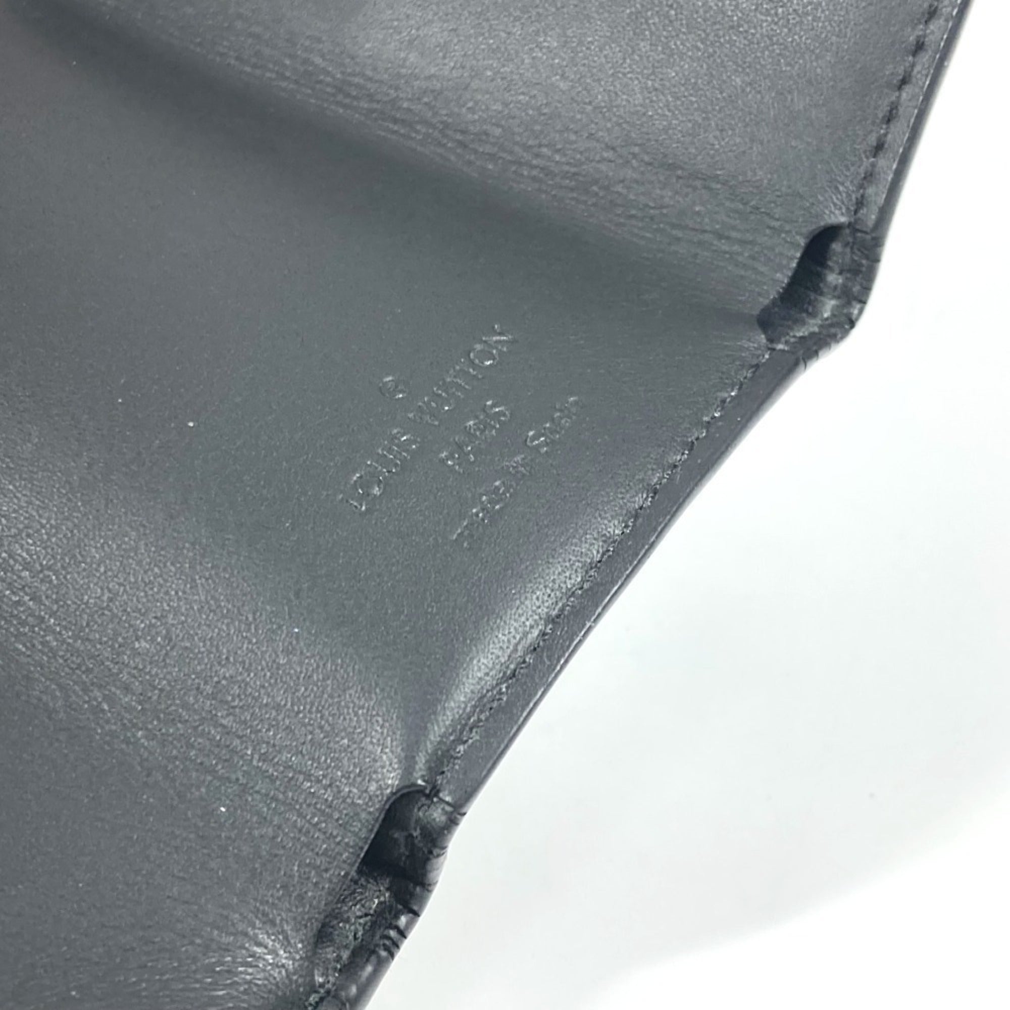 Louis Vuitton Monogram Shadow Black Noir Monogram Shadow Wallet (Tri-Fold) (Pre-Owned)