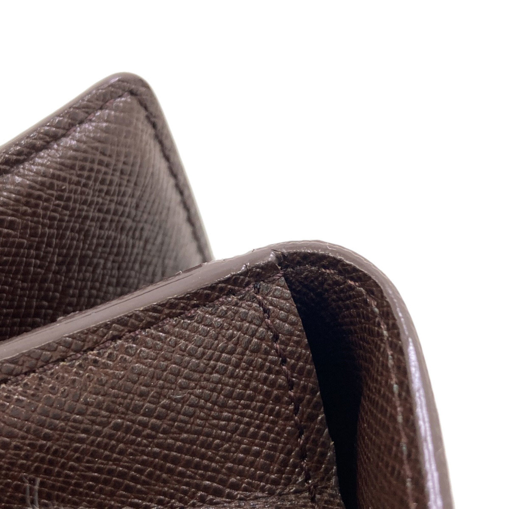 Louis Vuitton Damier Damier Canvas Ebene Damier Canvas Coin Purse/Coin Case (Pre-Owned)