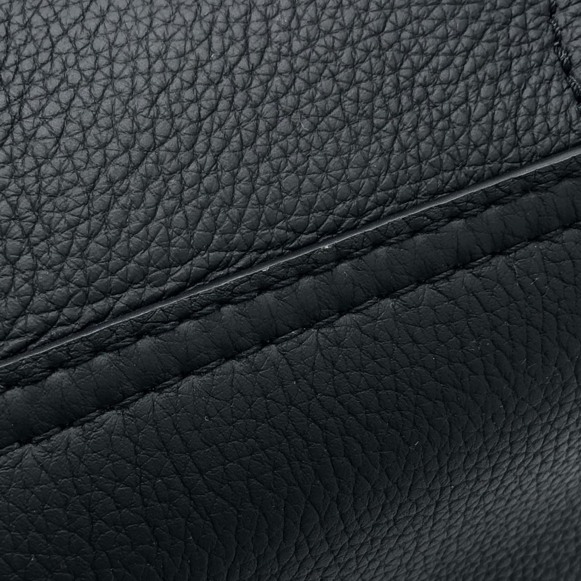 Louis Vuitton Black Suede Leather Backpack (Pre-Owned)