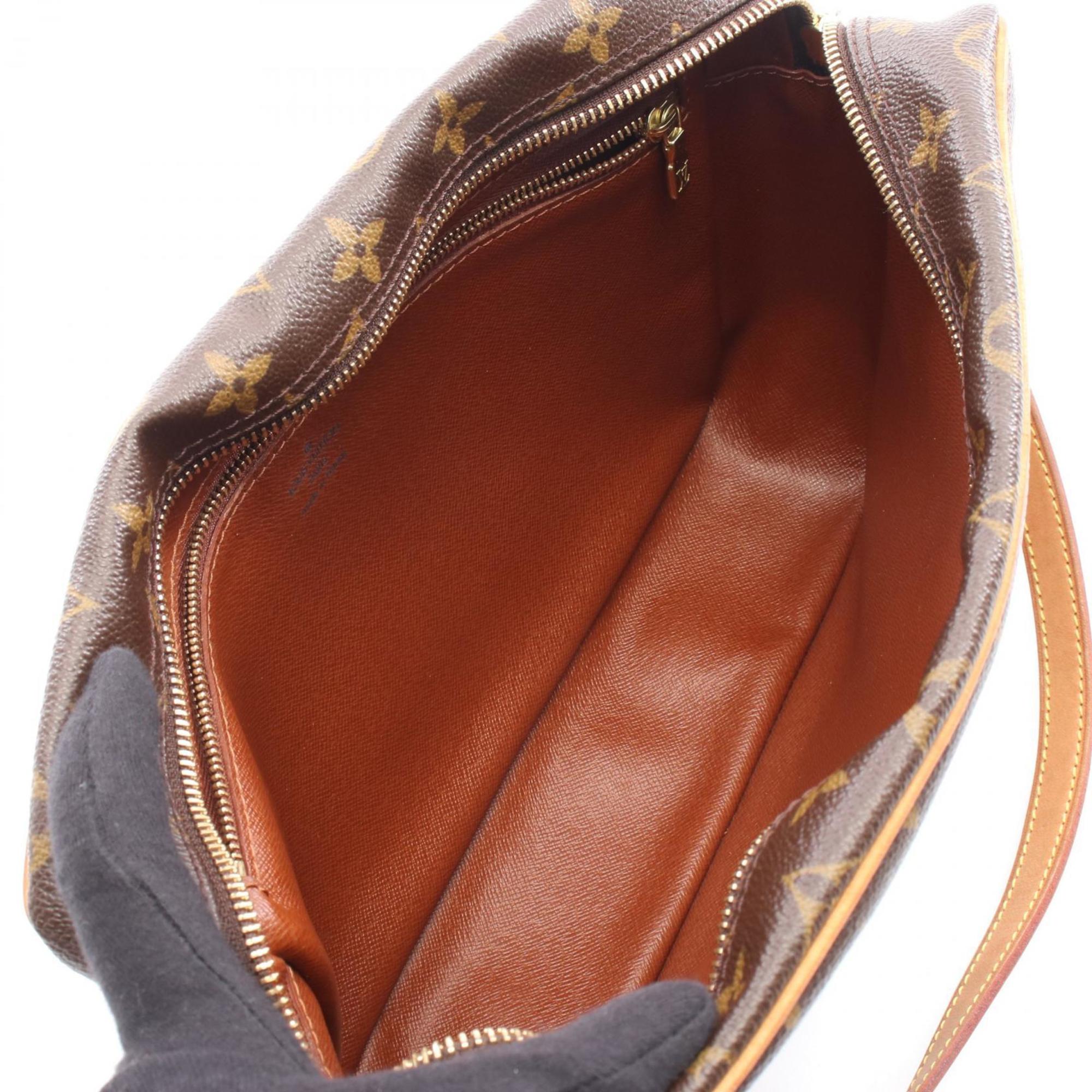 Louis Vuitton Brown Monogram Coated Canvas Leather Shoulder Bag (Pre-Owned)