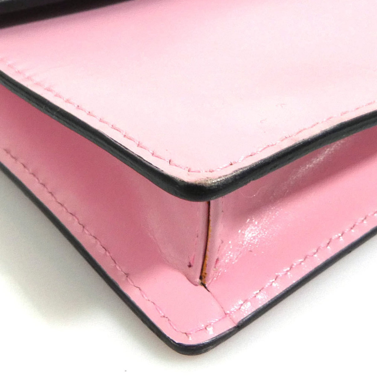 Prada Pink Leather Pochette (Pre-Owned)