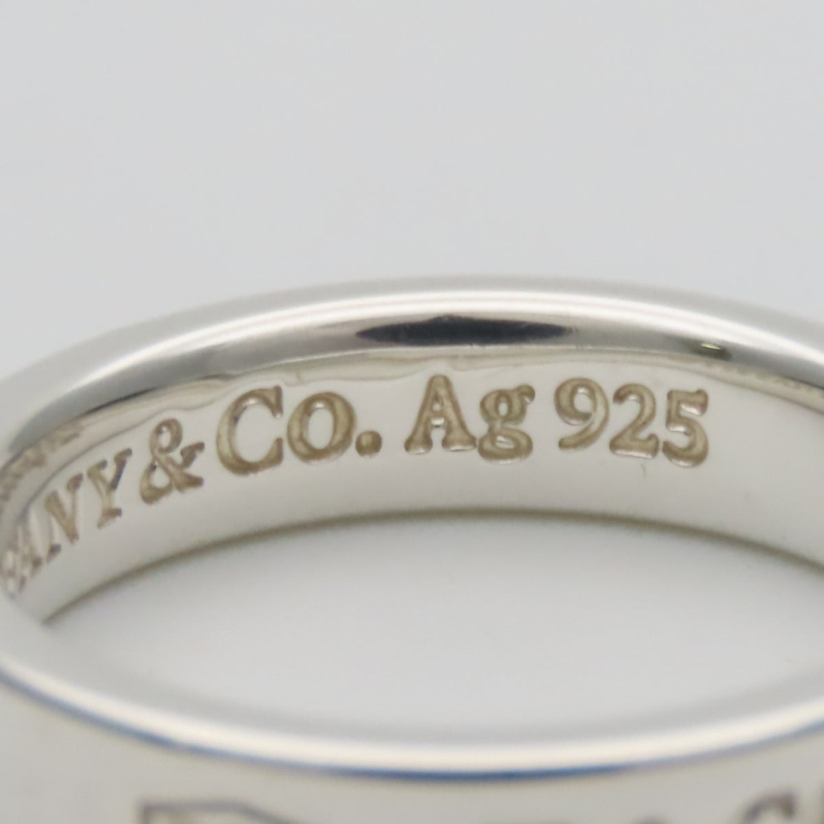 Tiffany Silver Silver 925 Band Ring (Pre-Owned)