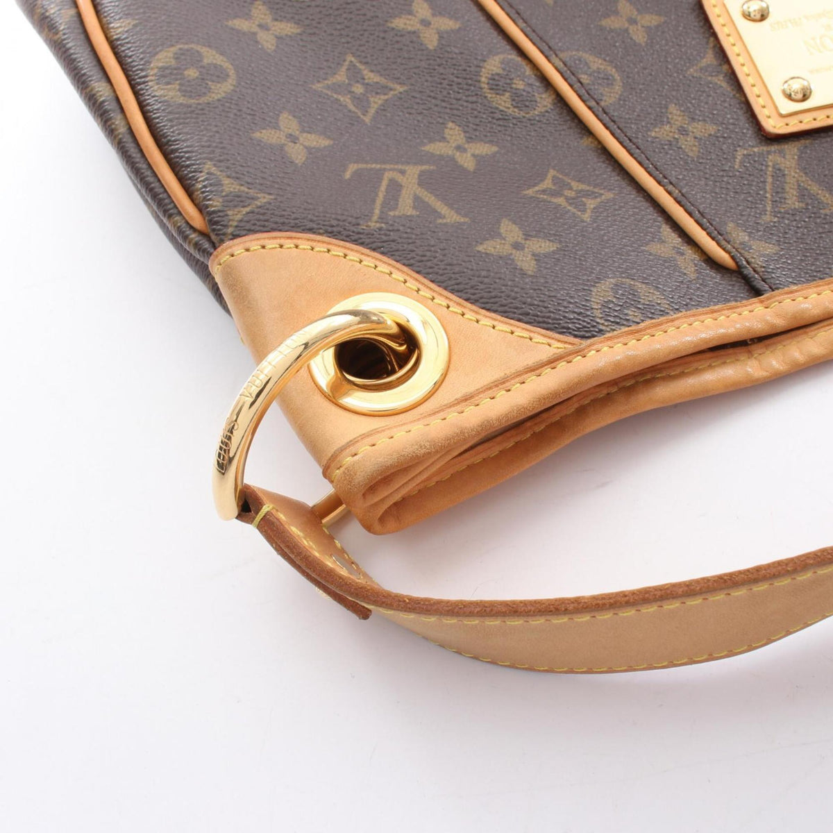 Louis Vuitton Brown Monogram Coated Canvas Leather Handbag Shoulder Bag (Pre-Owned)