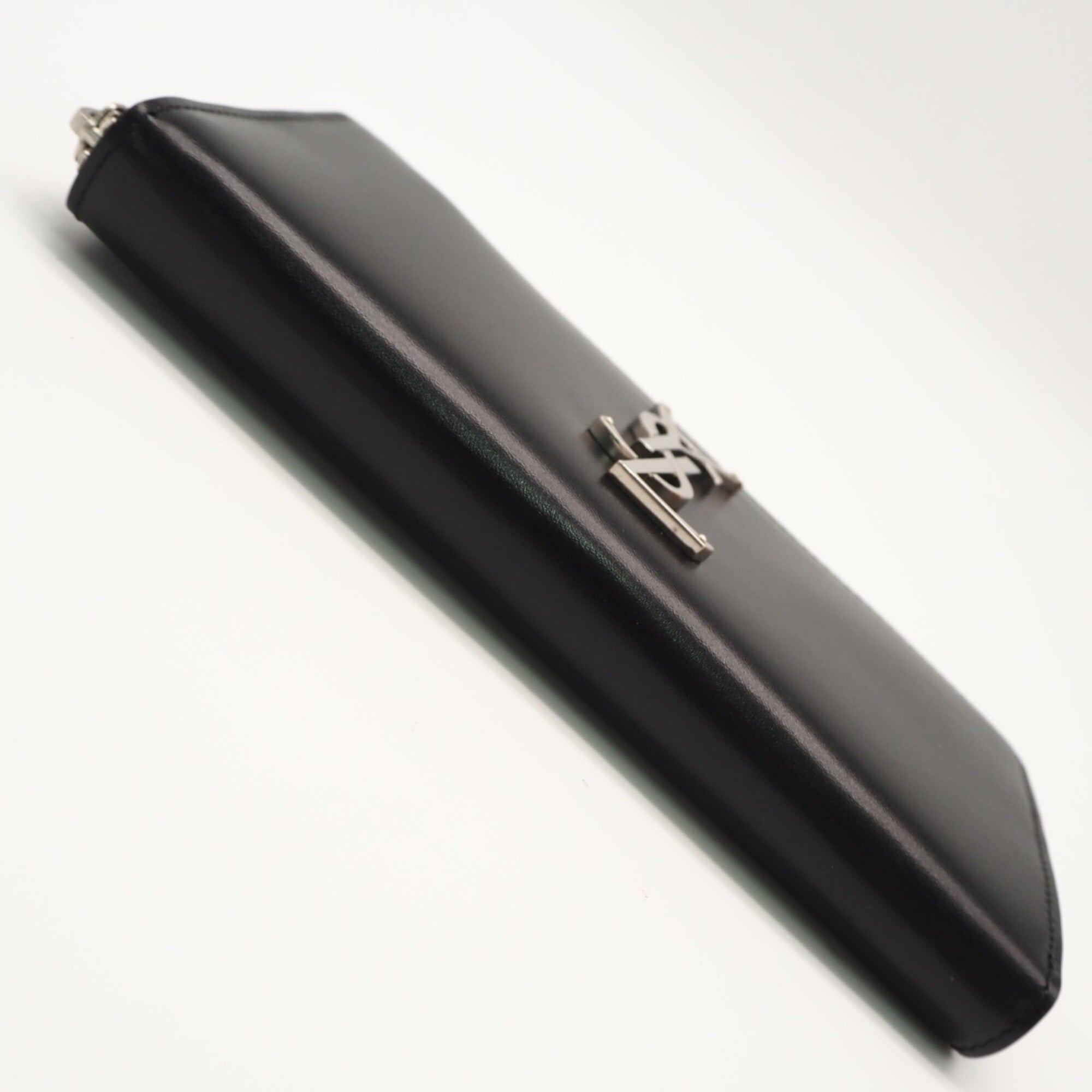 Yves Saint Laurent Black Leather Long Wallet (Bi-Fold) (Pre-Owned)