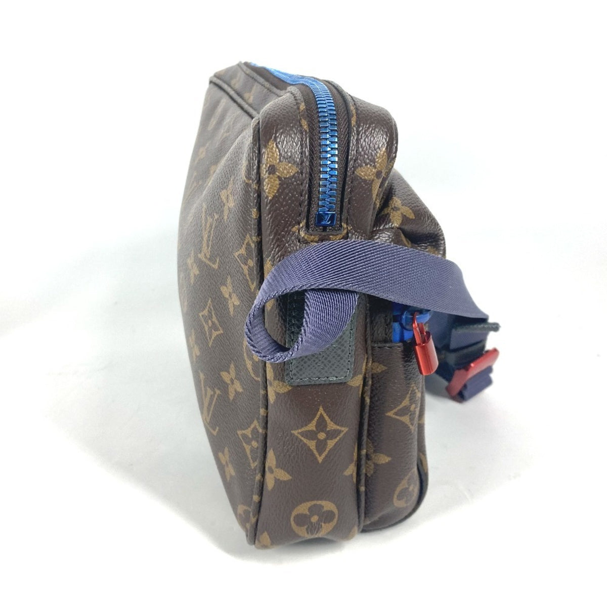 Louis Vuitton Blue Brown Monogram Shoulder Bag (Pre-Owned)