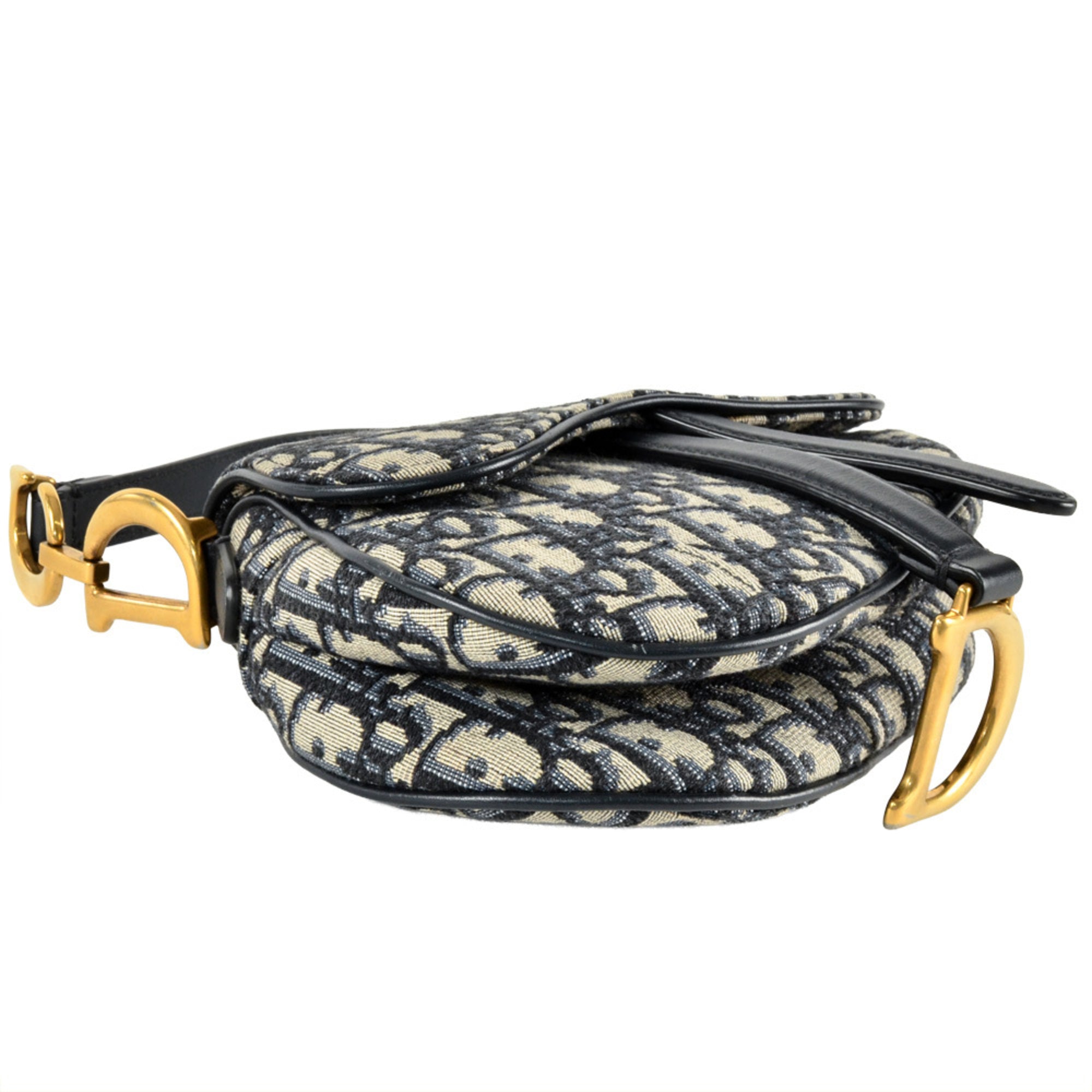 Christian Dior Navy Canvas Shoulder Bag (Pre-Owned)