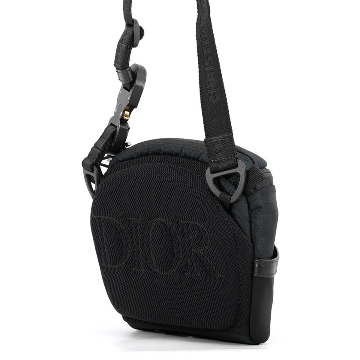 Christian Dior Black Nylon Canvas Leather Handbag Shoulder Bag (Pre-Owned)