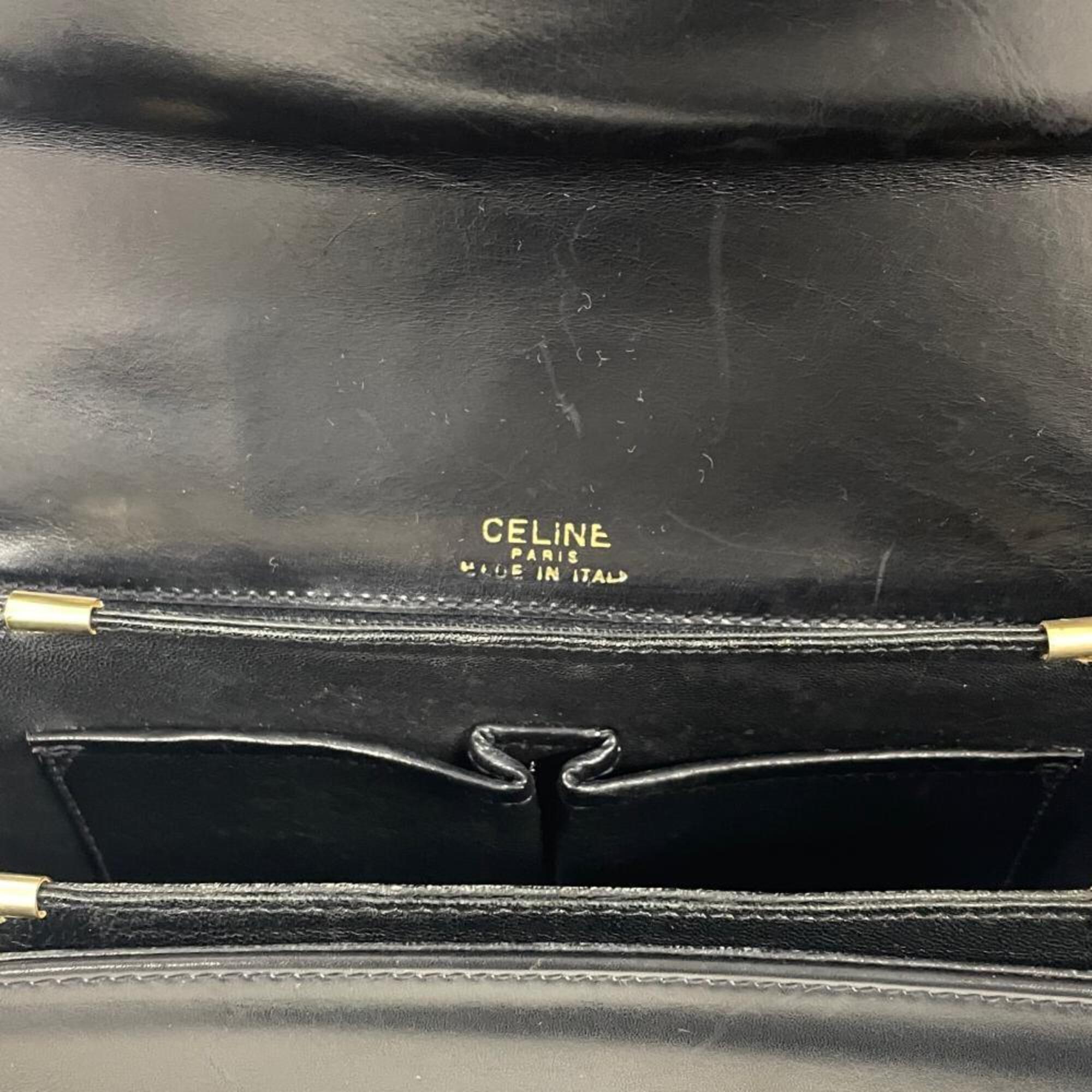 Celine Black Leather Shoulder Bag (Pre-Owned)