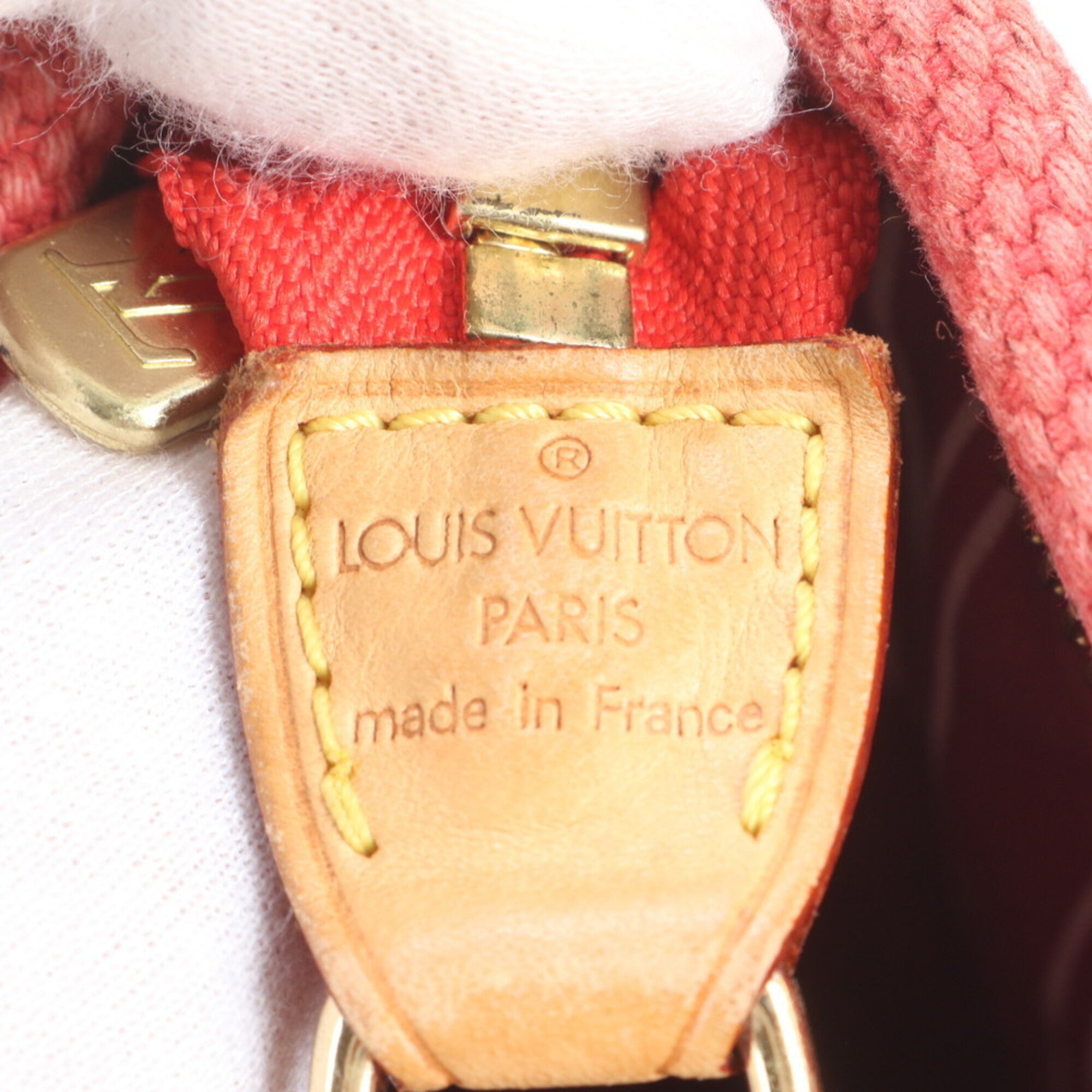 Louis Vuitton Rose Leather Canvas Handbag Shoulder Bag Tote Bag (Pre-Owned)