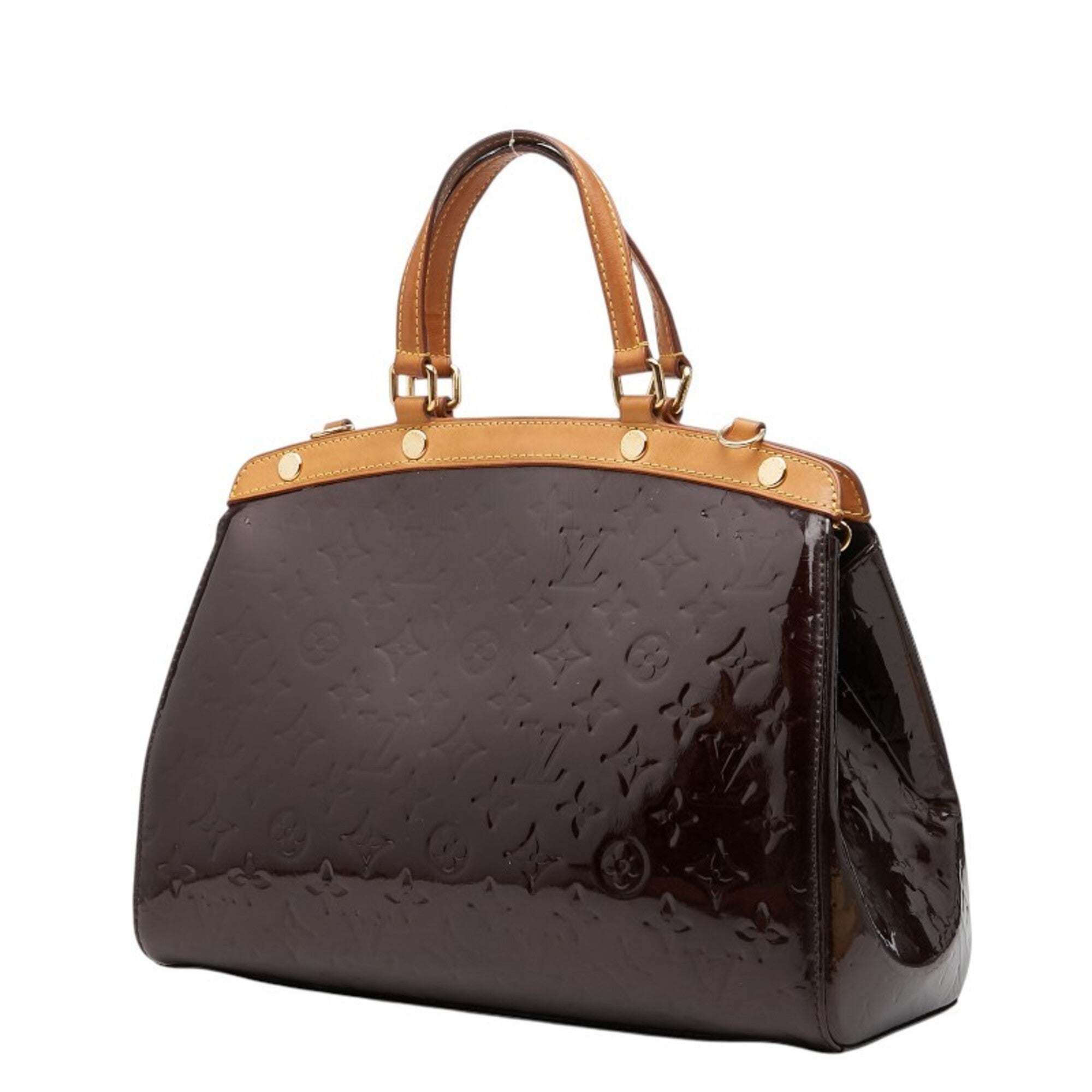 Louis Vuitton Amarante Purple Patent Leather Handbag (Pre-Owned)