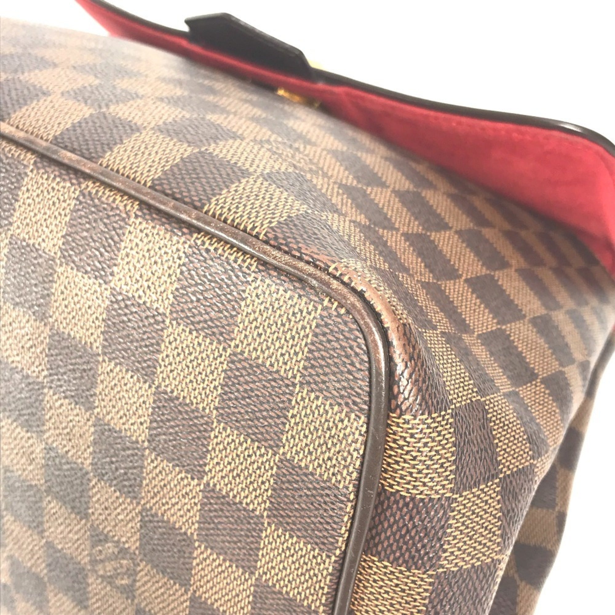 Louis Vuitton Brown Damier Canvas Ebene Damier Canvas Handbag Shoulder Bag (Pre-Owned)