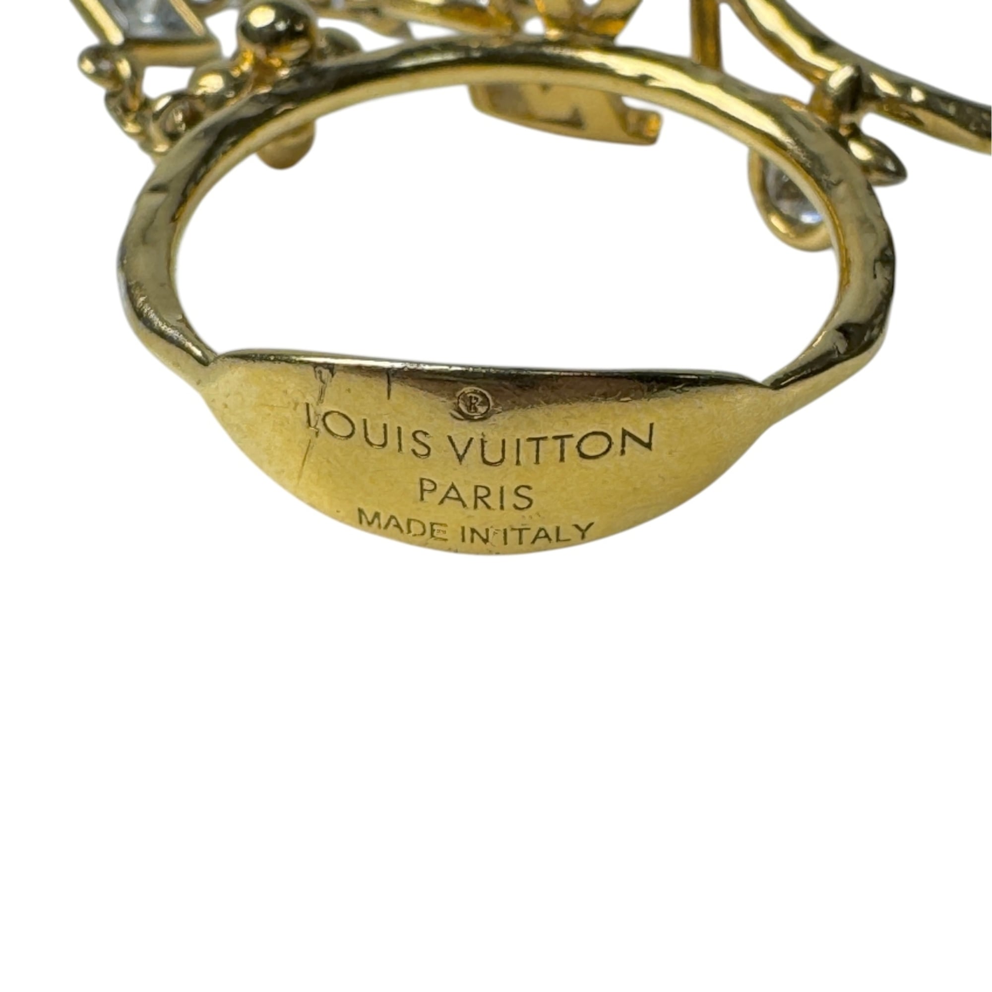 Louis Vuitton Gold Gold Plating Band Ring (Pre-Owned)