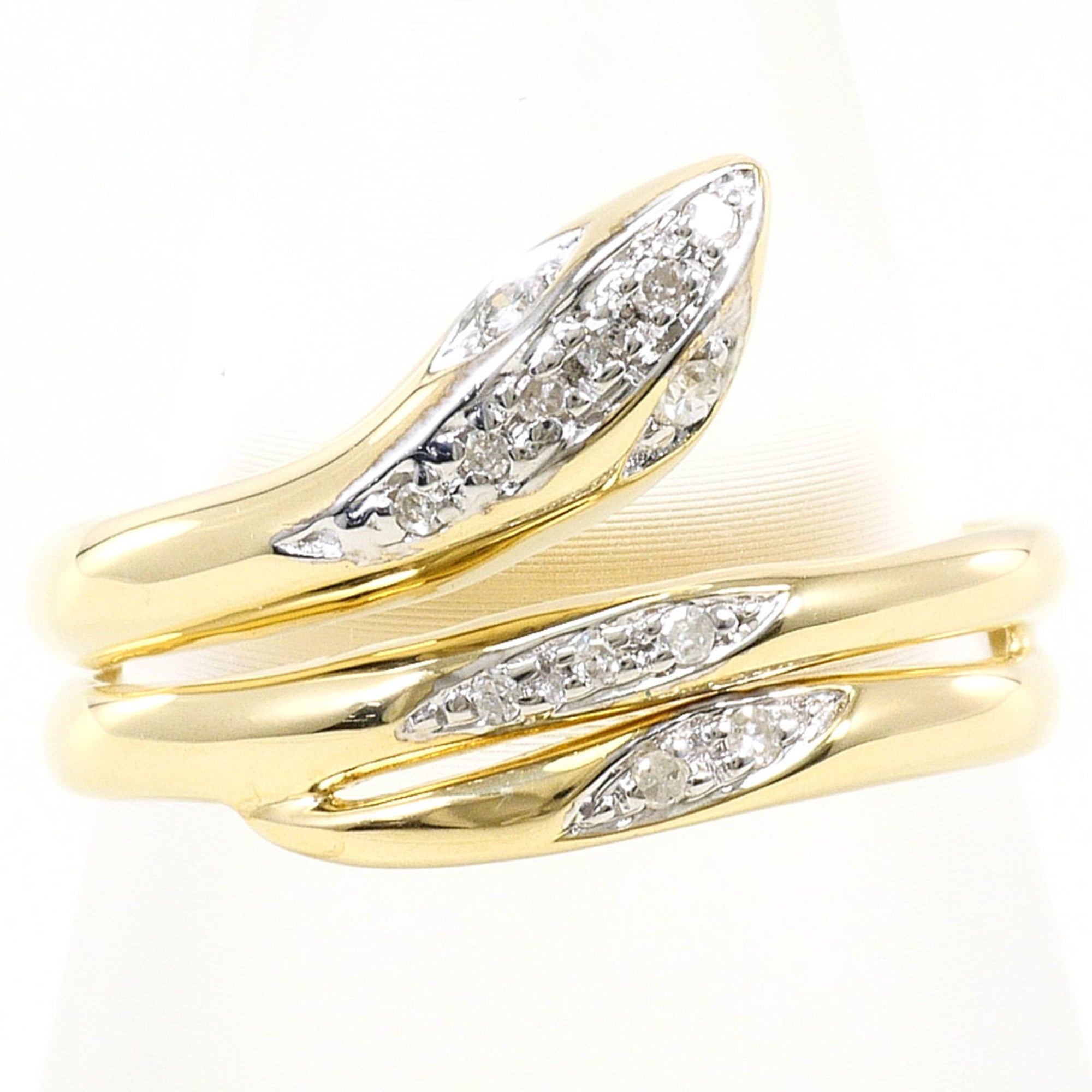 Unbranded White Gold Yellow Gold White Gold (10K) Yellow Gold (10K) Band Ring (Pre-Owned)