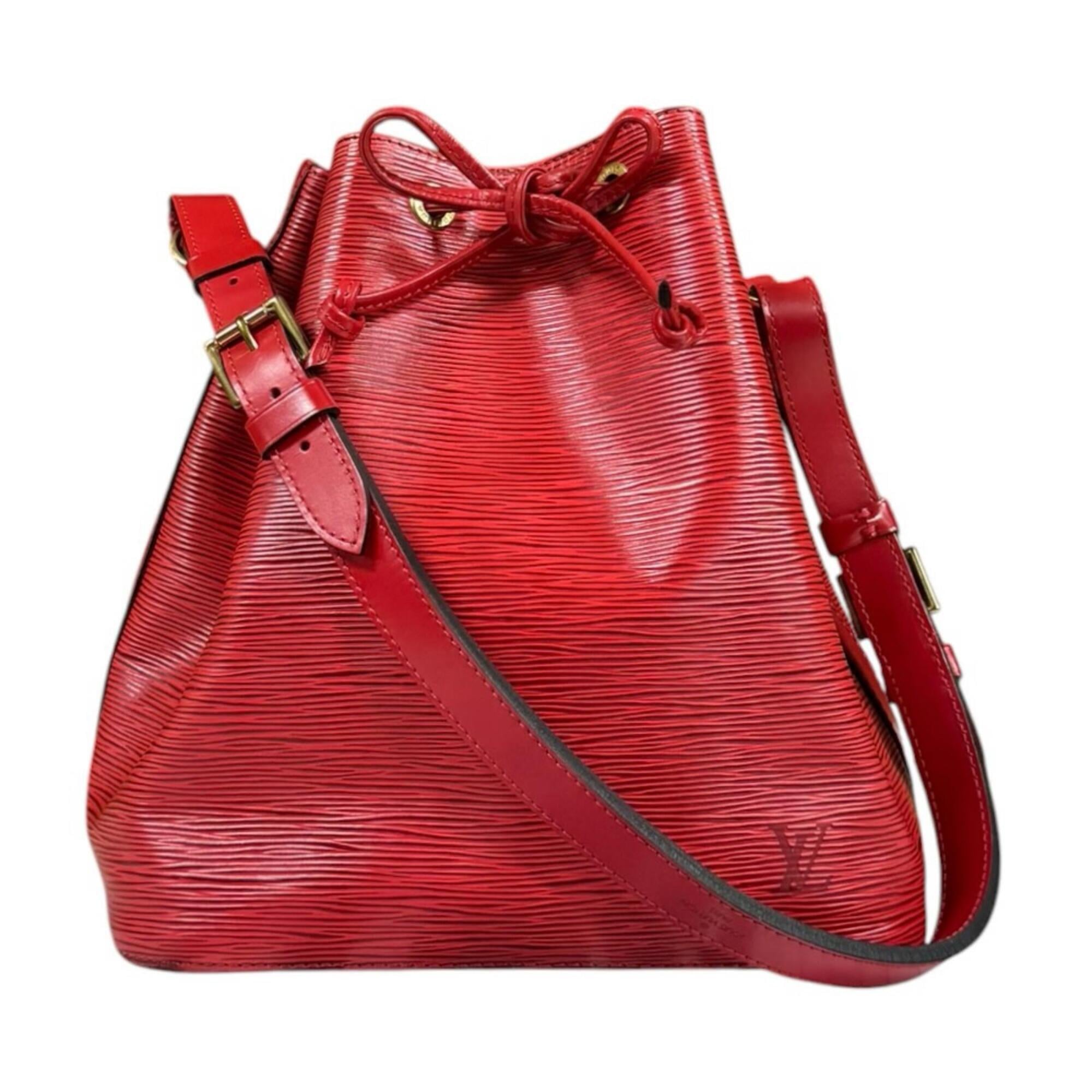 Louis Vuitton Castilian Red Red Color Epi Leather Shoulder Bag (Pre-Owned)