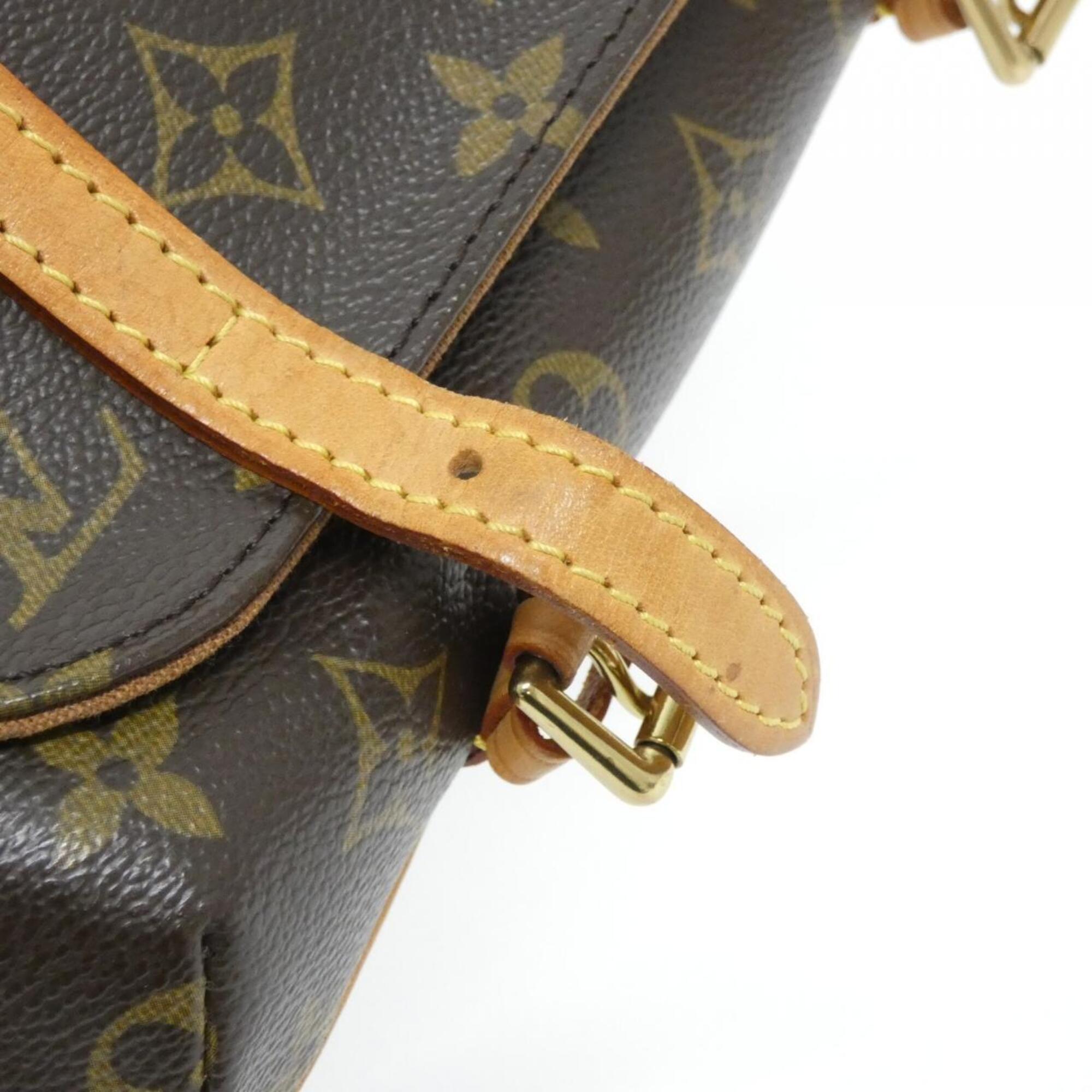 Louis Vuitton Marron Coated Canvas Fanny Pack Pochette (Pre-Owned)