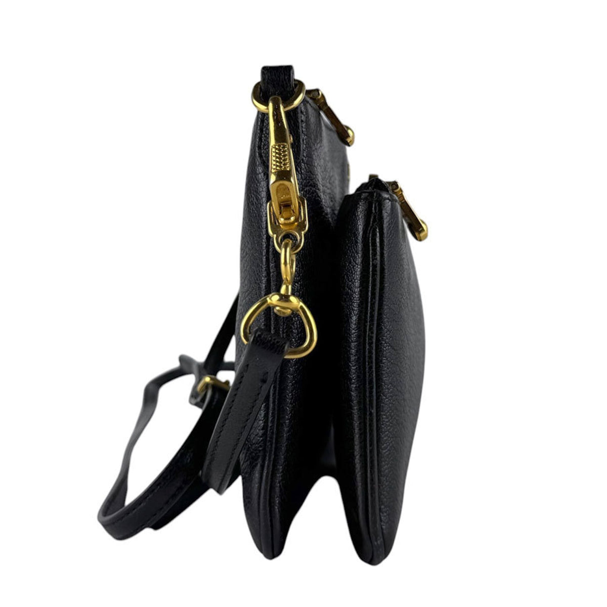 Miu Miu Black Leather Shoulder Bag (Pre-Owned)