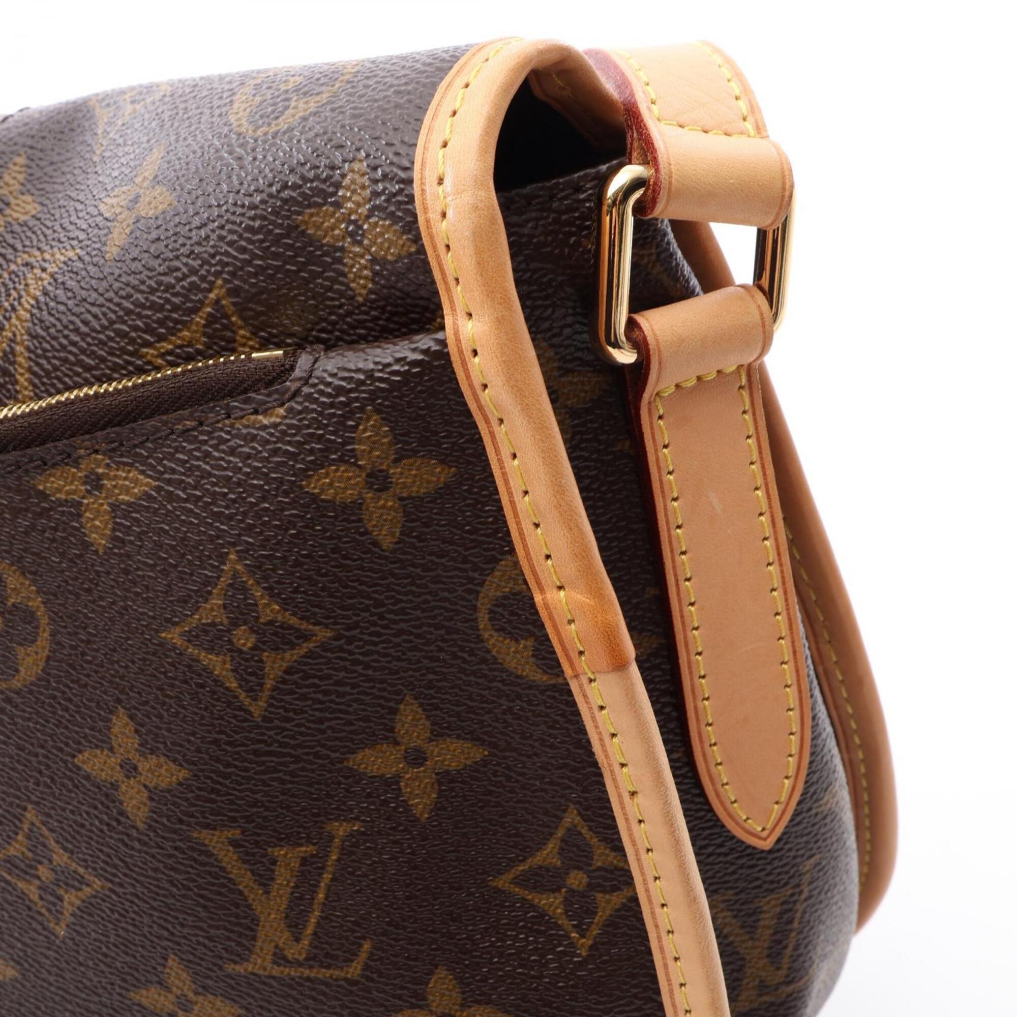 Louis Vuitton Brown Pvc Leather Handbag Shoulder Bag (Pre-Owned)