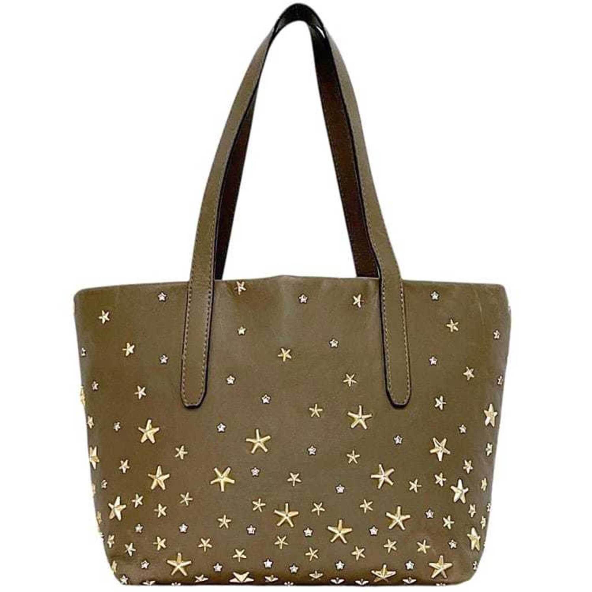 Jimmy Choo Beige Leather Tote Bag (Pre-Owned)