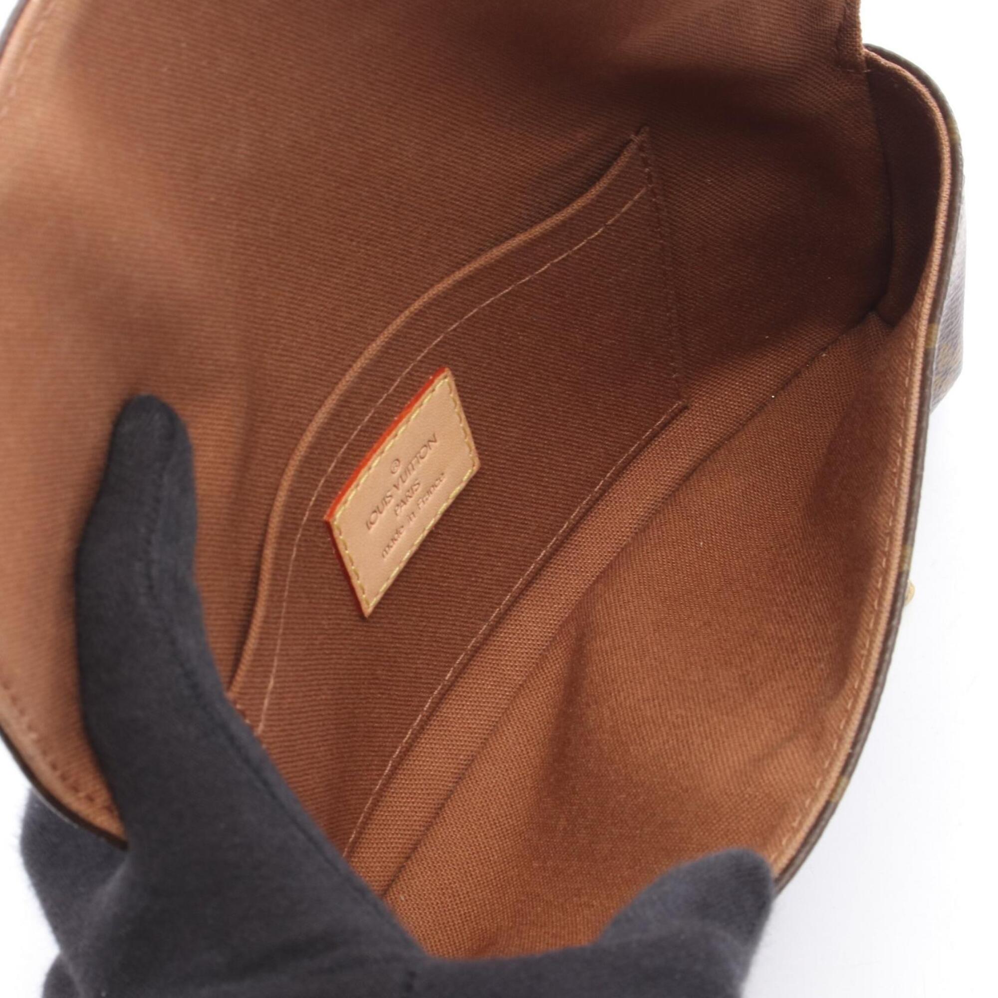 Louis Vuitton Brown Monogram Monogram Leather Fanny Pack Pochette (Pre-Owned)