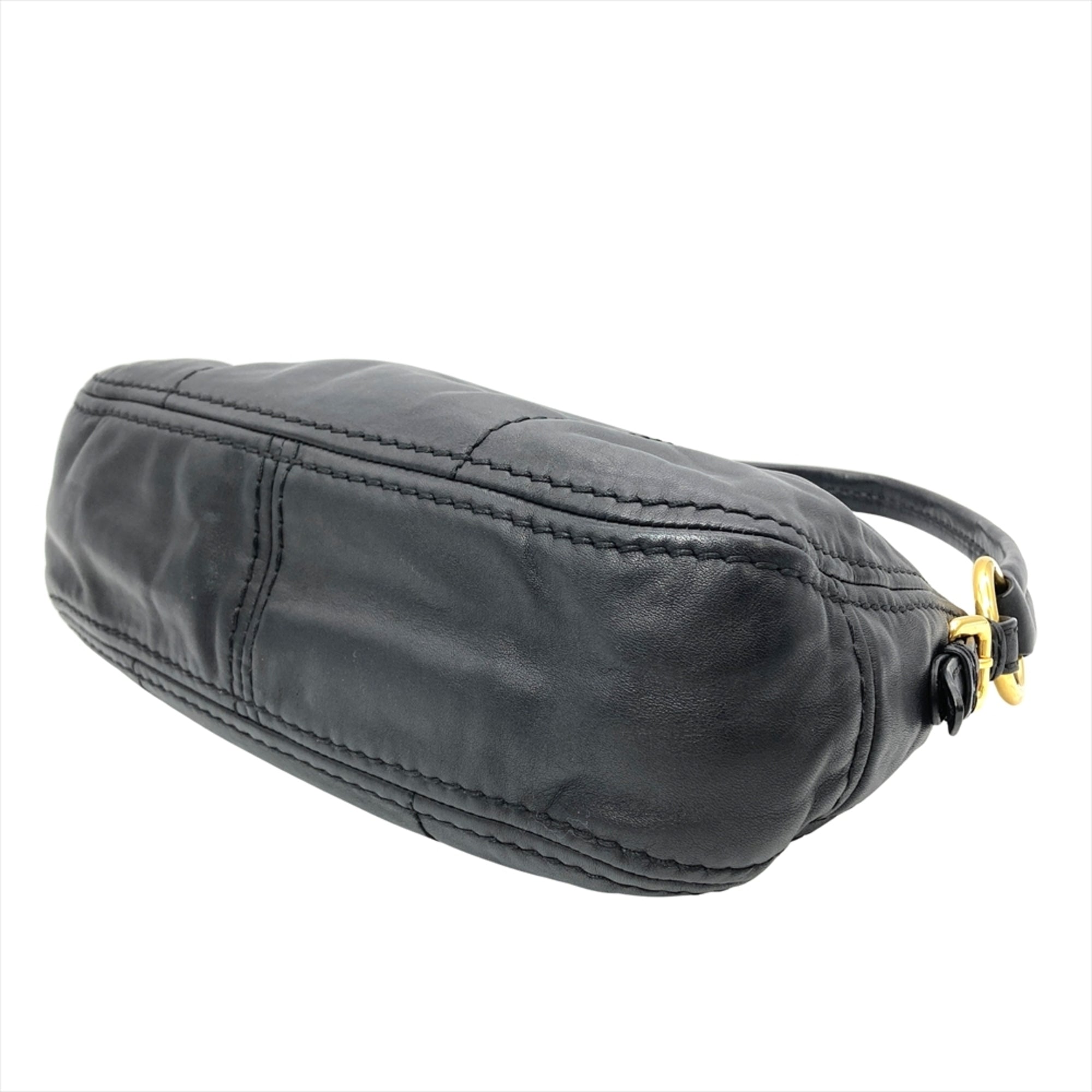 Prada Black Leather Shoulder Bag (Pre-Owned)
