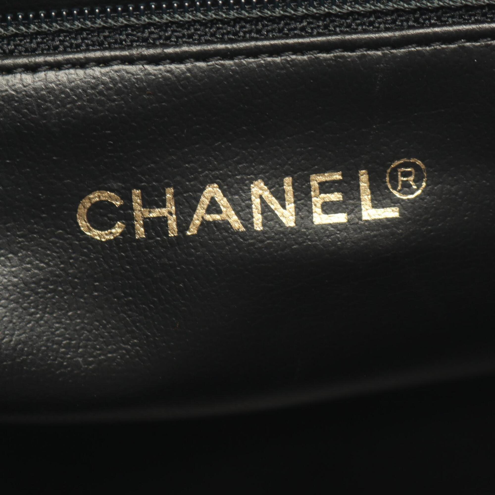 Chanel Black Leather Handbag (Pre-Owned)