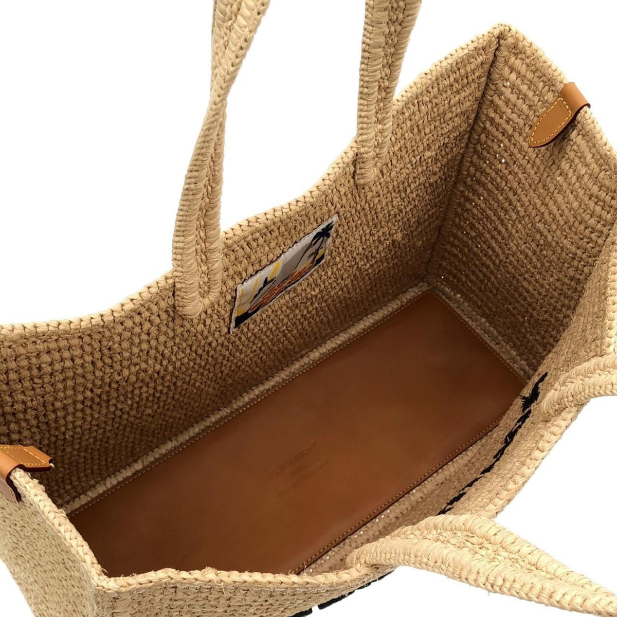 Louis Vuitton Beige Natural Raffia Handbag (Pre-Owned)