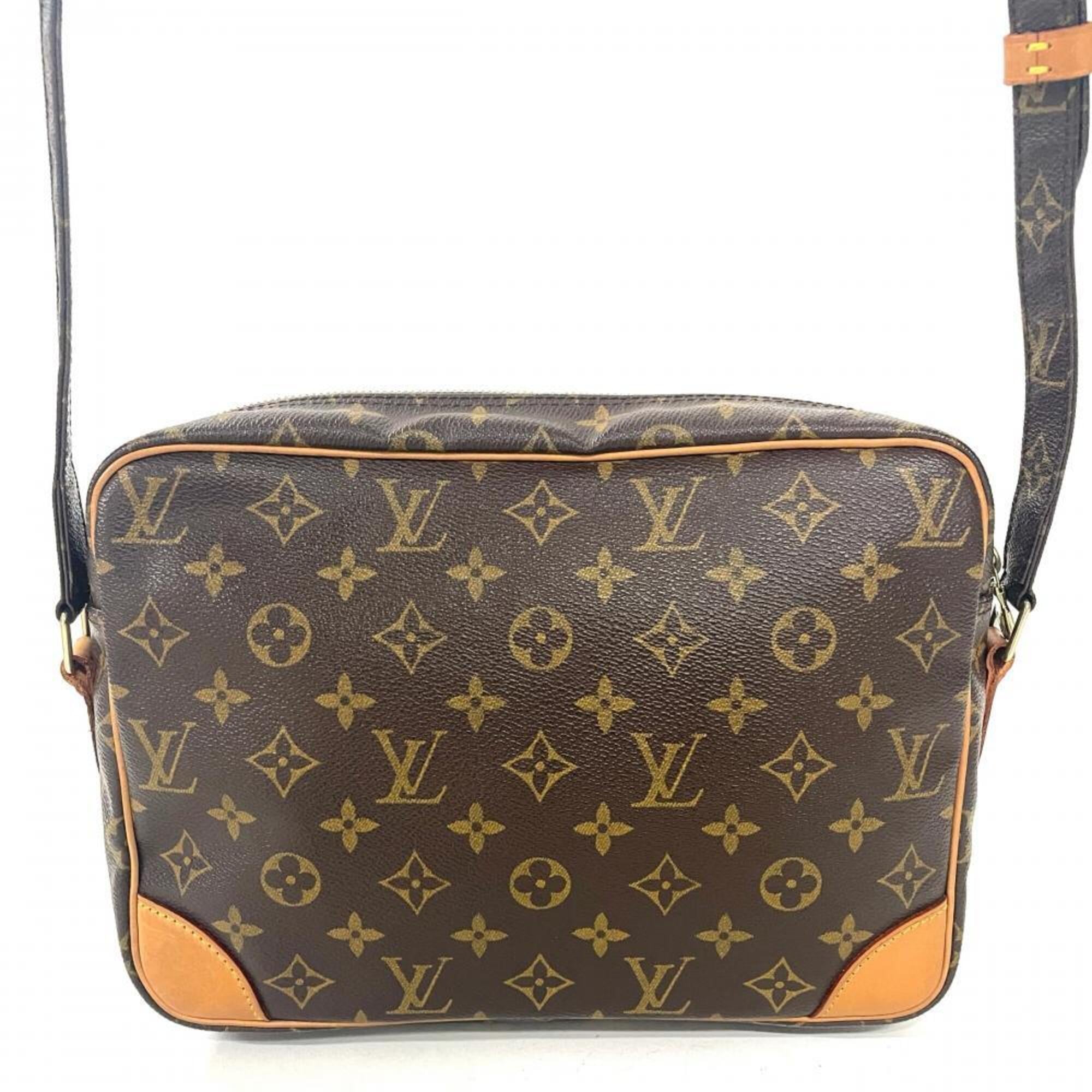 Louis Vuitton Brown Monogram Canvas Shoulder Bag (Pre-Owned)