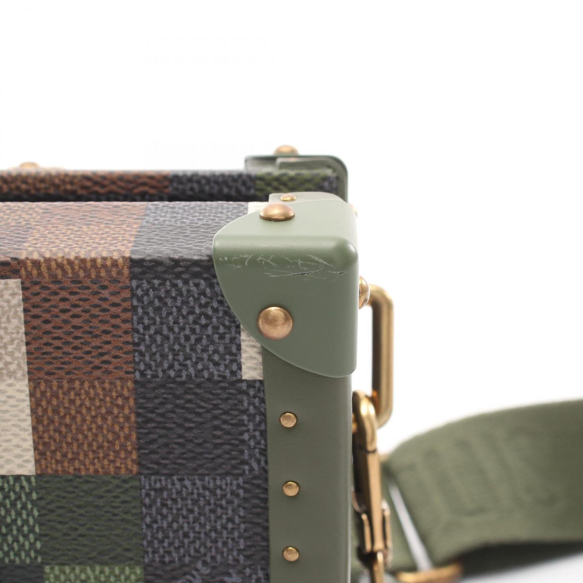 Louis Vuitton Khaki Multi-Color Coated Canvas Leather Handbag Shoulder Bag (Pre-Owned)