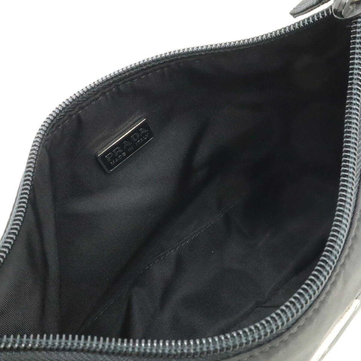 Prada Black Nero Nylon Handbag Pouch (Pre-Owned)