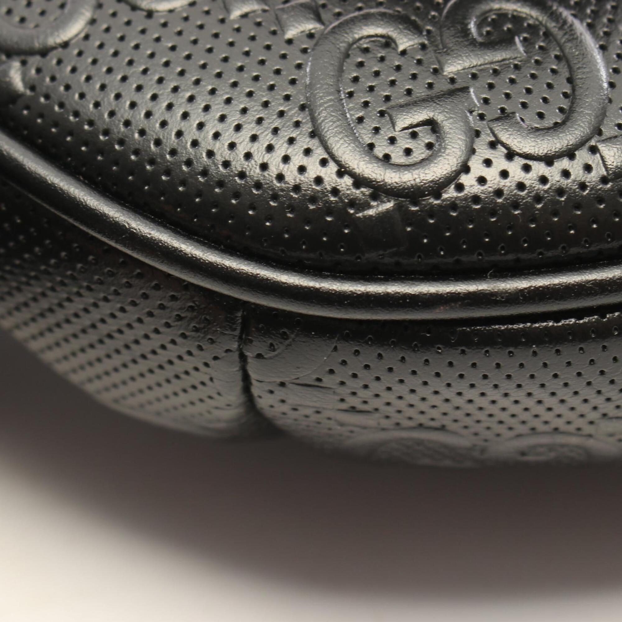 Gucci Black Leather Fanny Pack Handbag (Pre-Owned)
