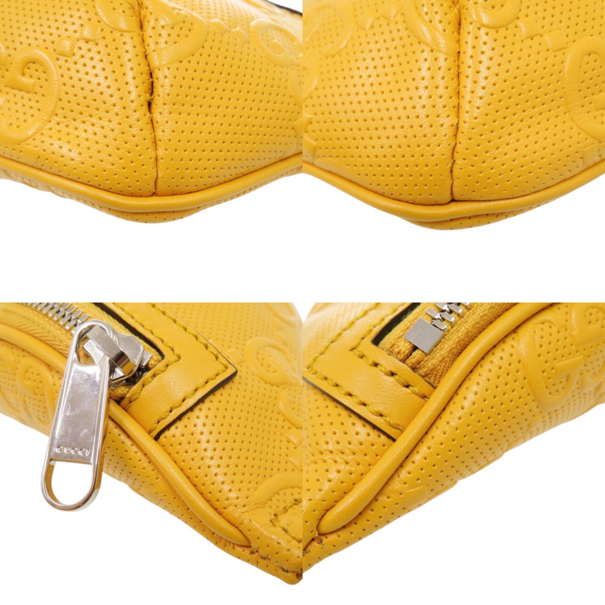 Gucci Yellow Leather Sling Bag (Pre-Owned)
