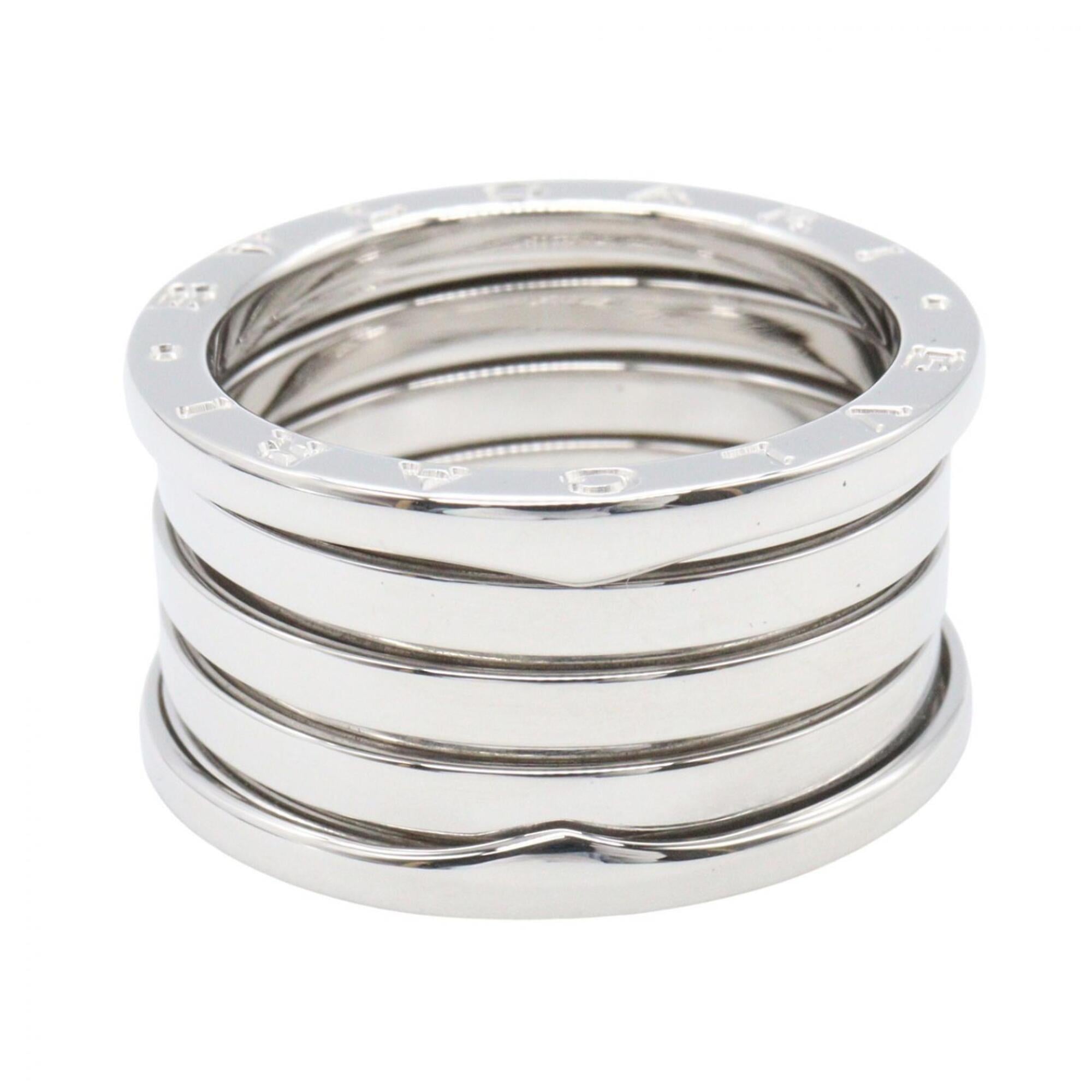 Bvlgari Silver White Gold (18K) Band Ring (Pre-Owned)