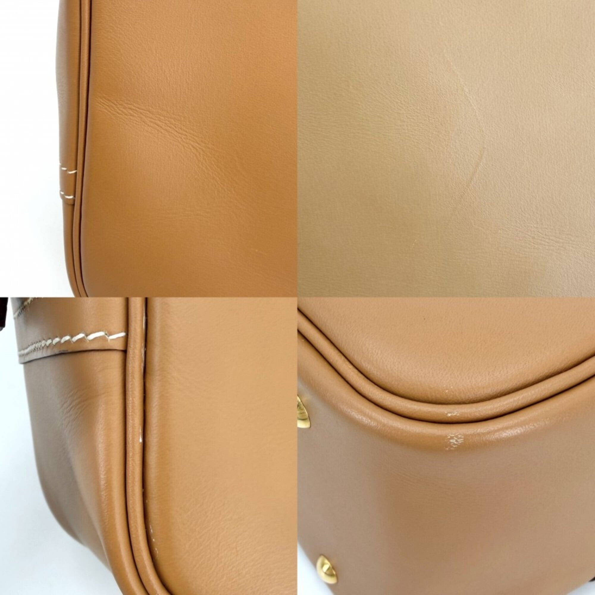 Hermes Brown Leather Handbag (Pre-Owned)