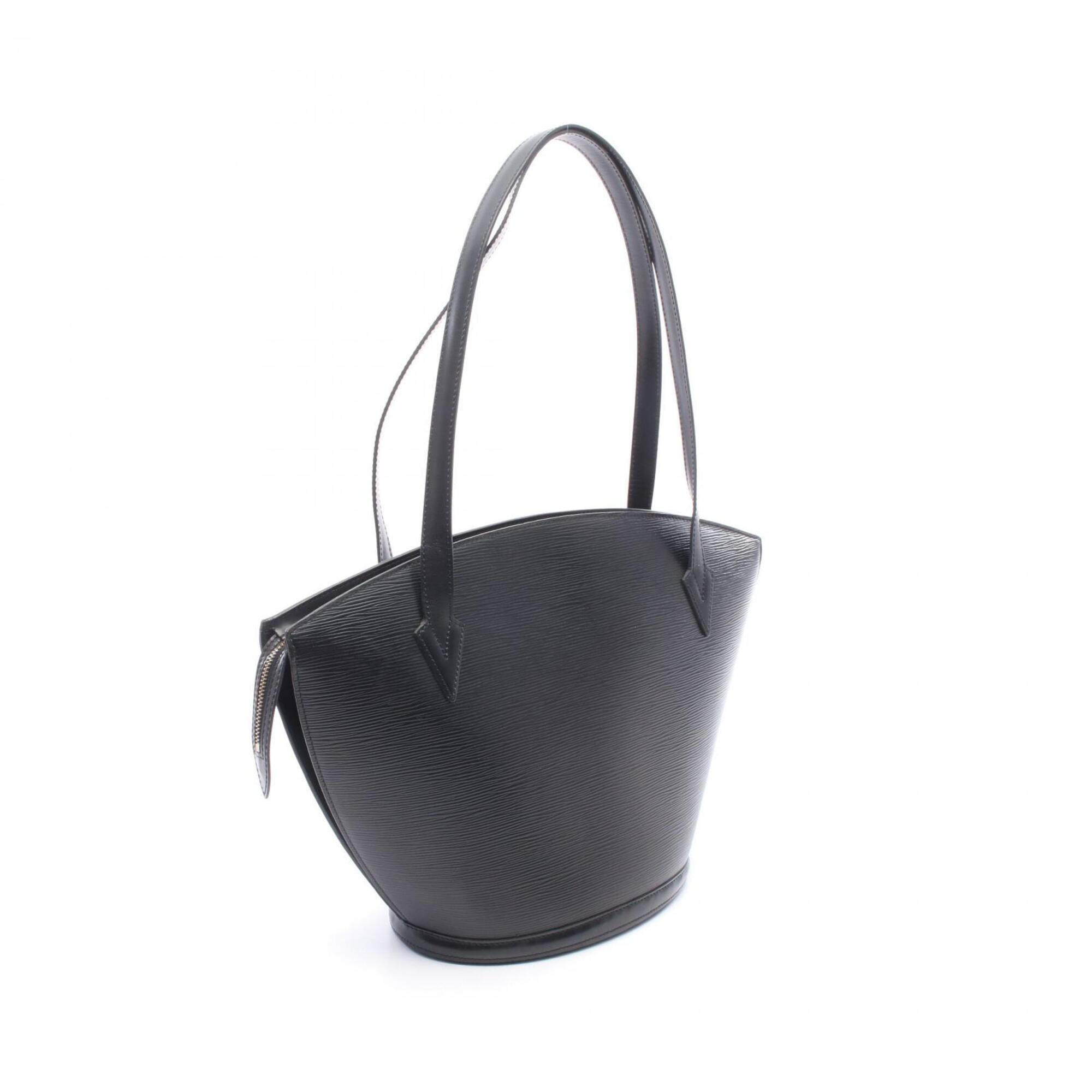Louis Vuitton Black Noir Leather Handbag Shoulder Bag (Pre-Owned)