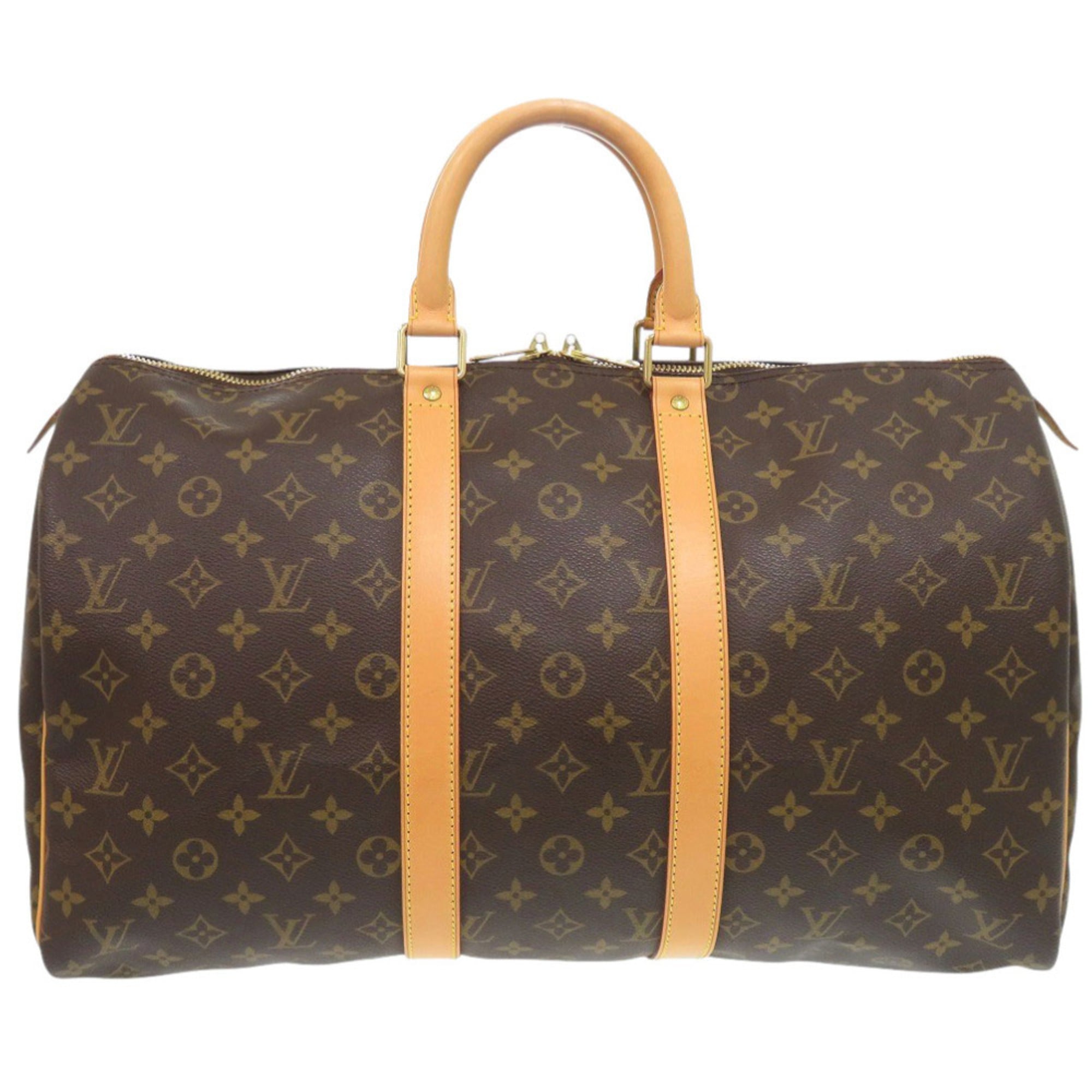 Louis Vuitton Brown Monogram Canvas Boston Bag (Pre-Owned)
